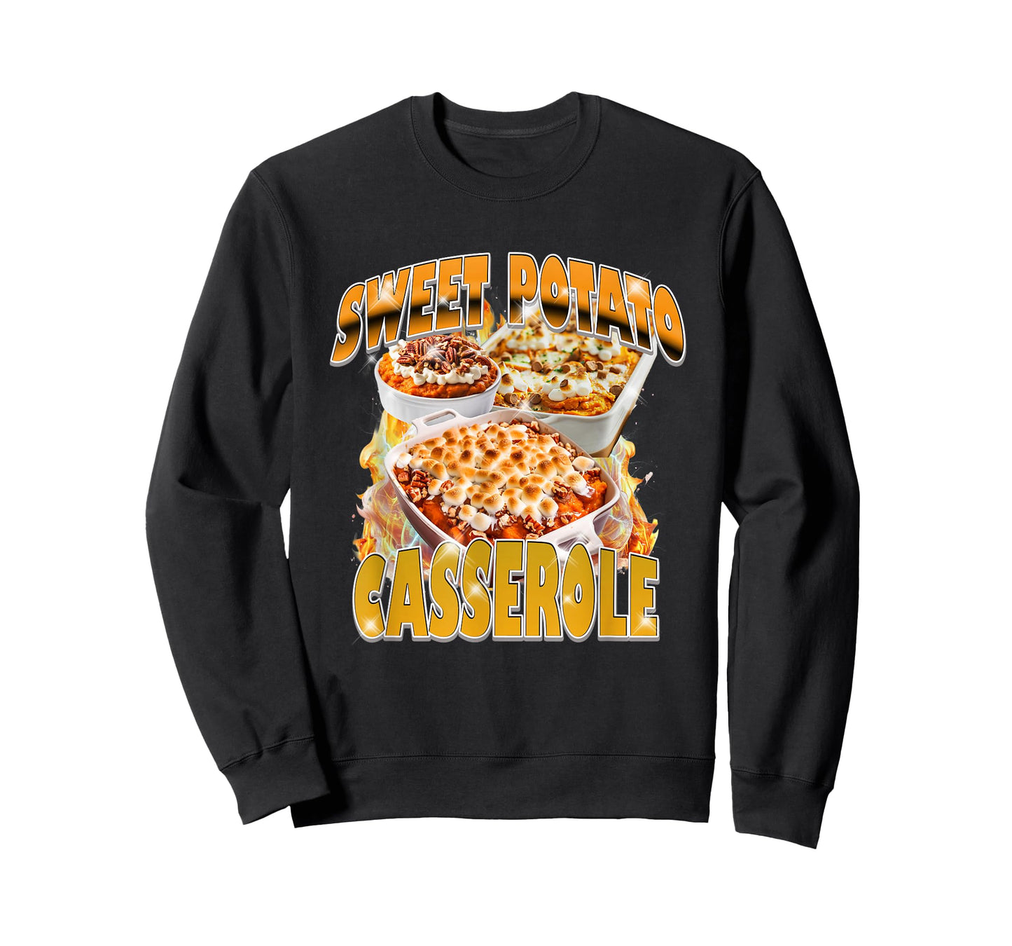 Thanksgiving Sweet Potato Casserole Bootleg 90's Rap Rock T-Shirt