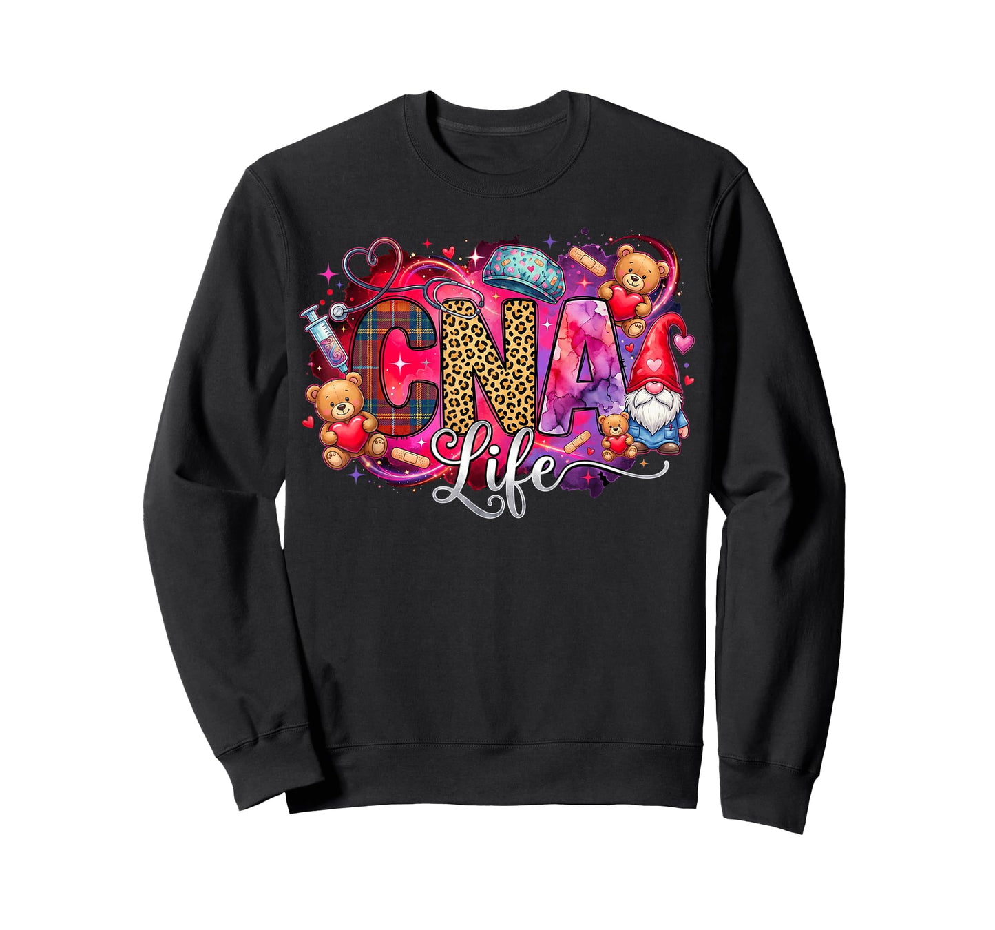 Hearts Certified Nursing Assistant Nurse CNA Valentines T-Shirt