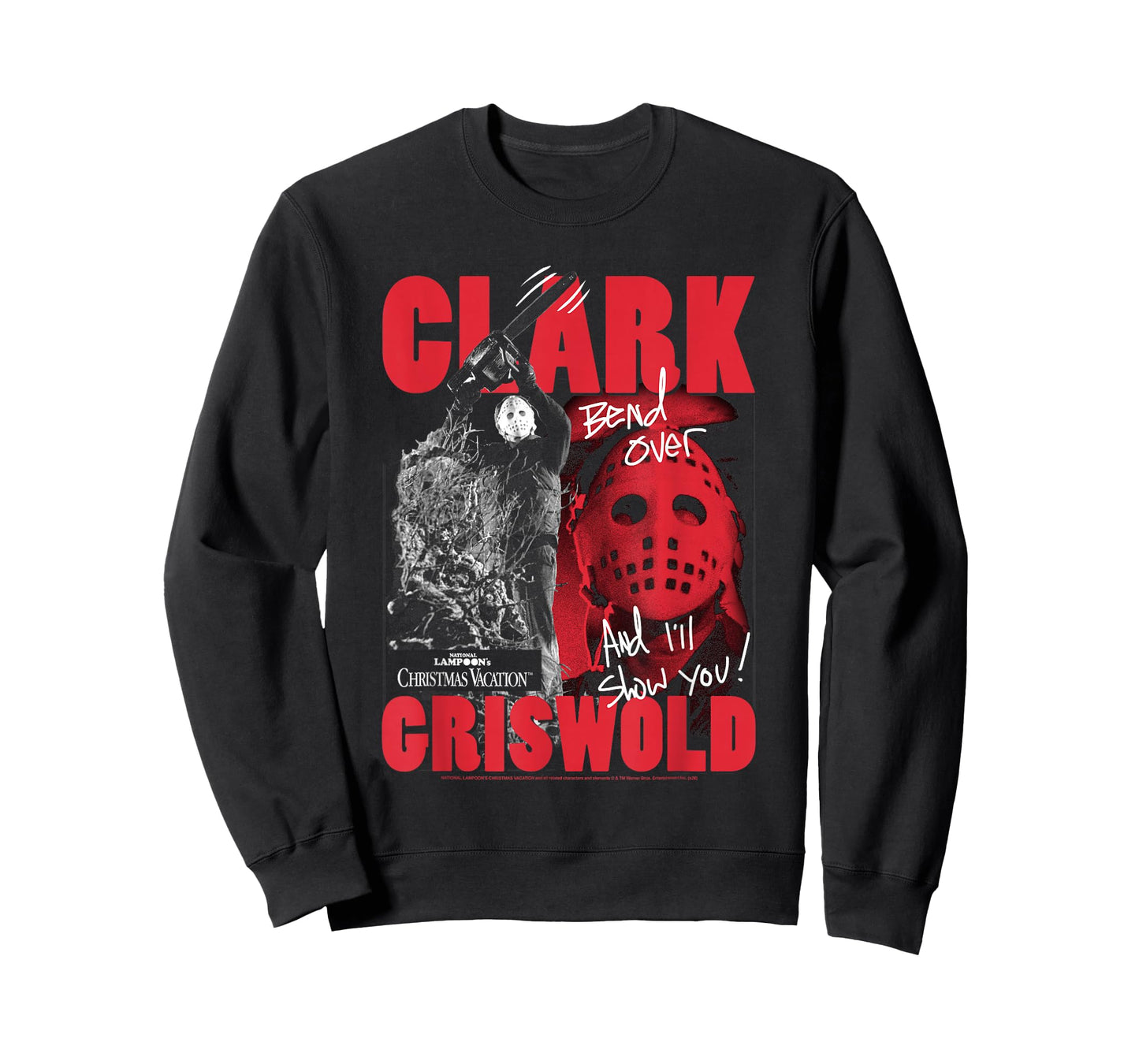 Christmas Vacation Clark Griswold Hockey Mask Holiday Movie T-Shirt