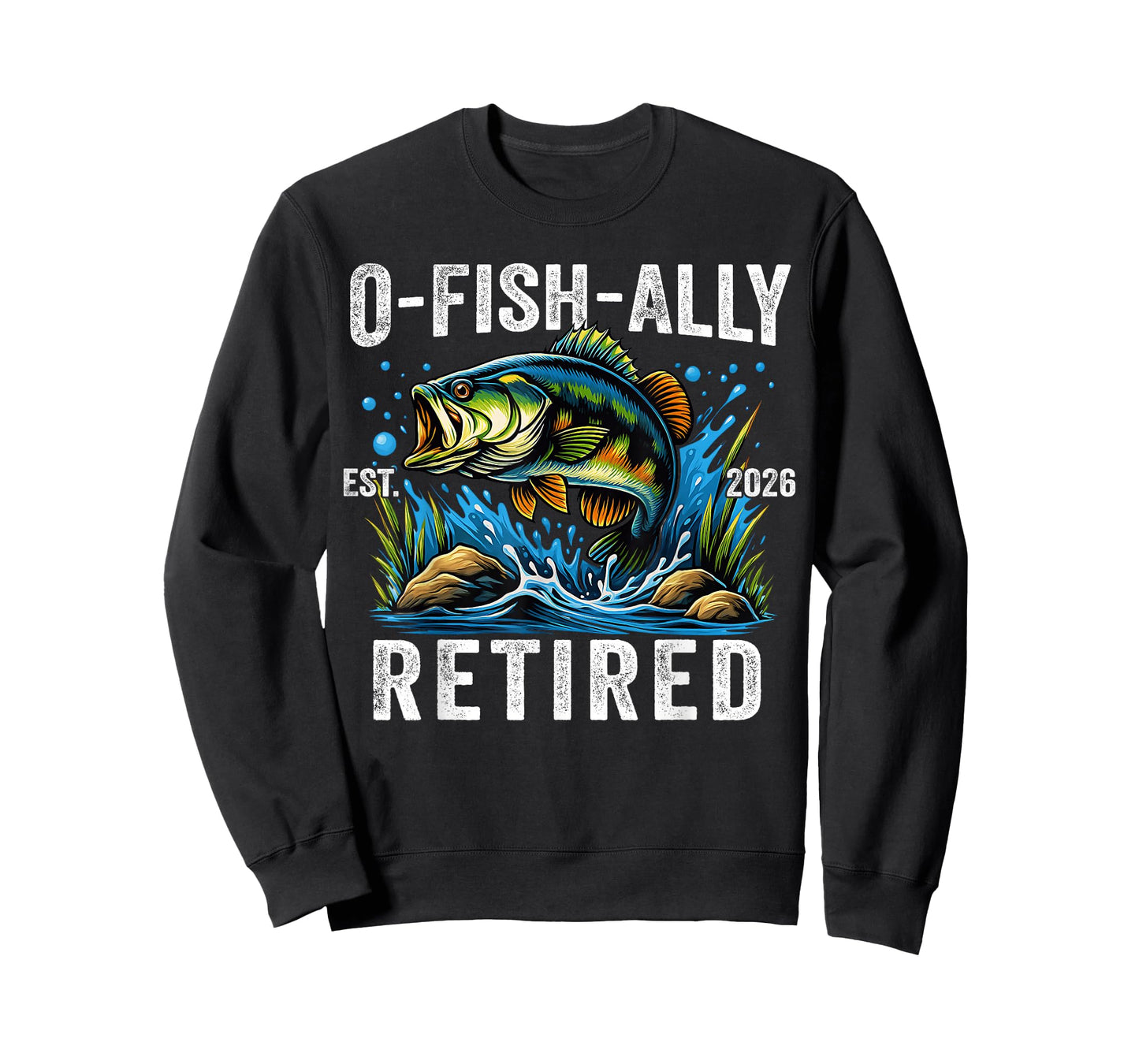 Fisherman Fishing Mens Retirement O-Fish-Ally Retired 2026 T-Shirt