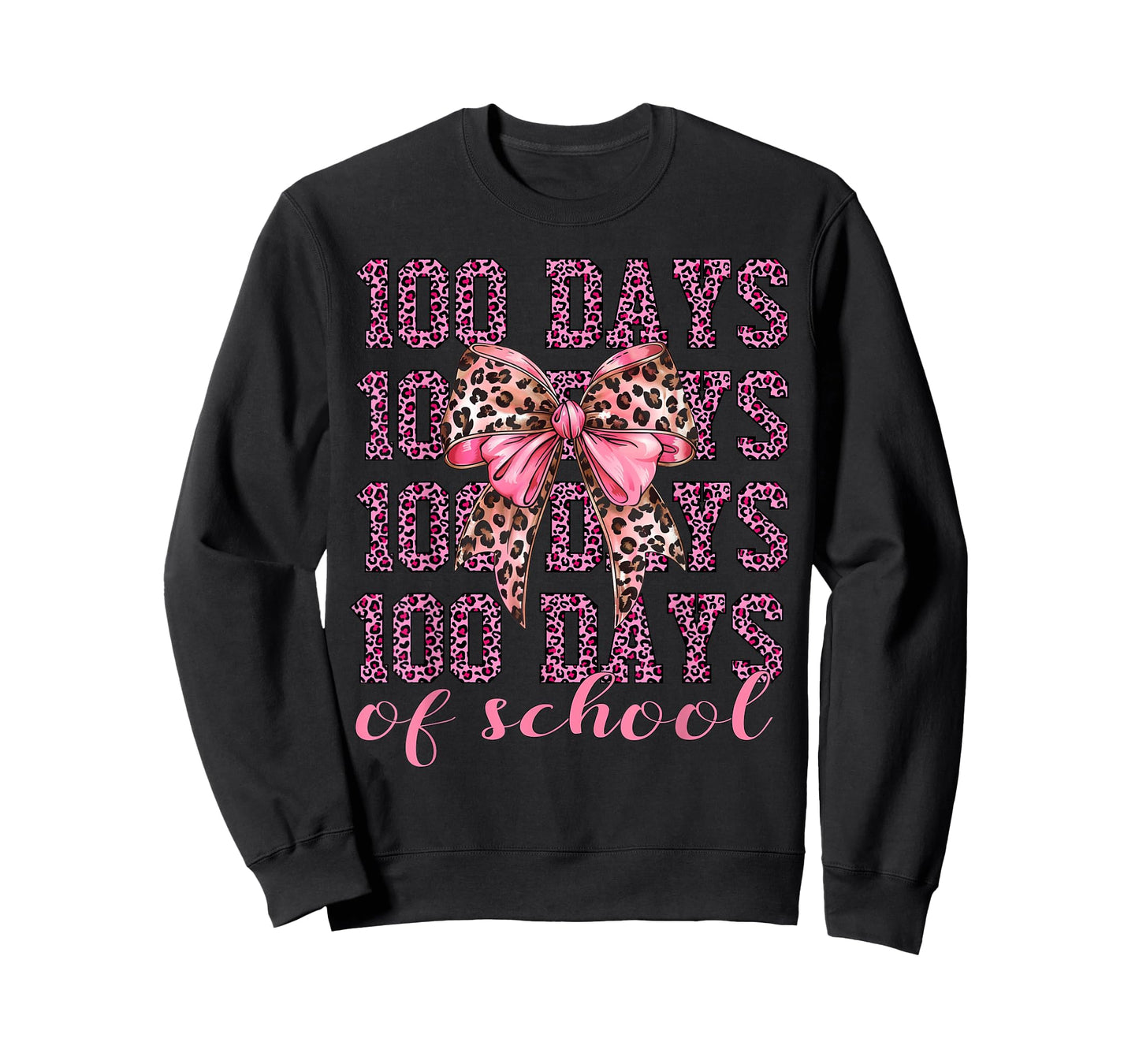 I Survived 100 Days of School 100th Day of School Leopard T-Shirt