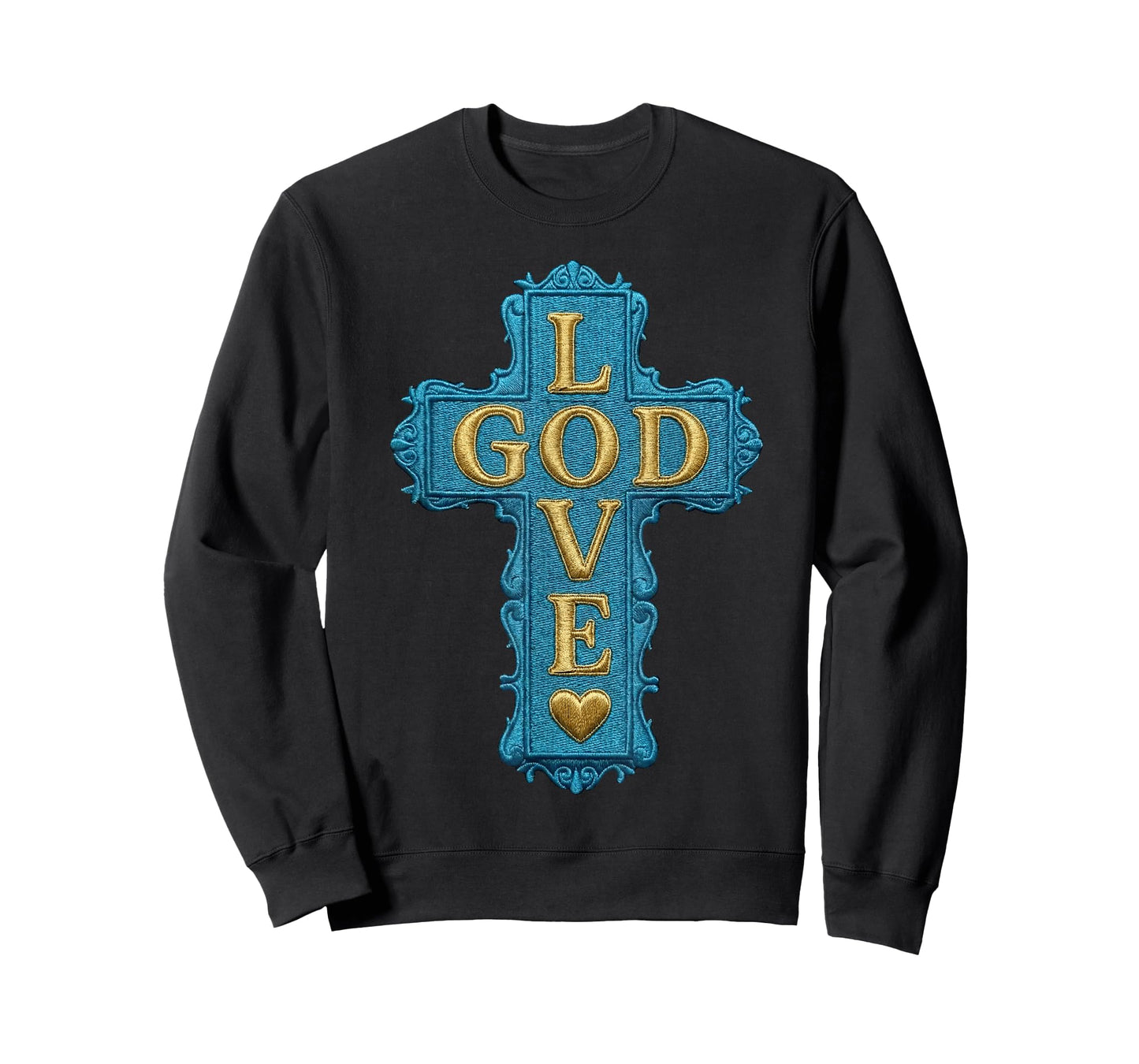 Gamma Blue God Love Jesus Chrisrtian T-Shirt