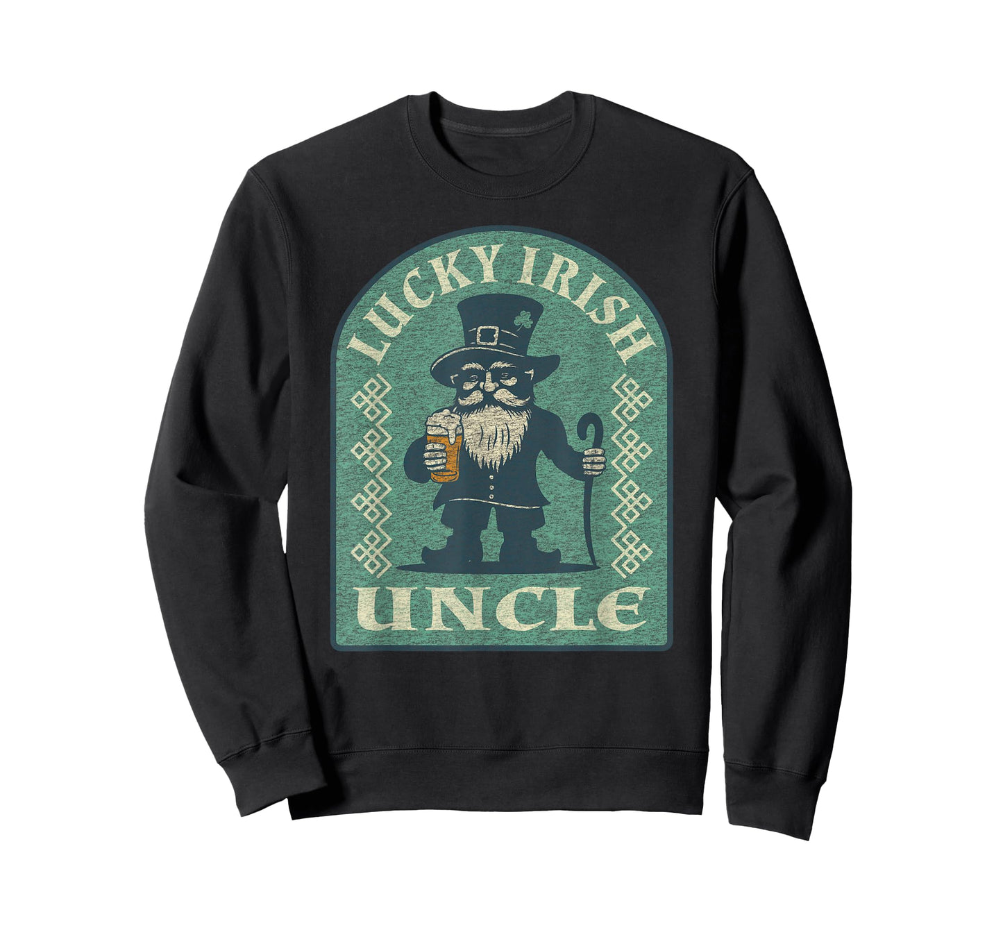 Funny Uncle Lucky Irish Vintage Graphic T-Shirt