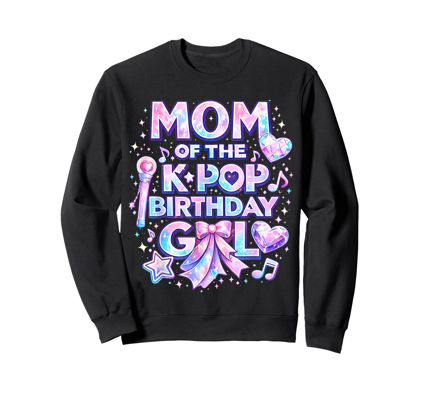 Mom of The K-Pop Birthday Girls Korean Music Music Lovers T-Shirt