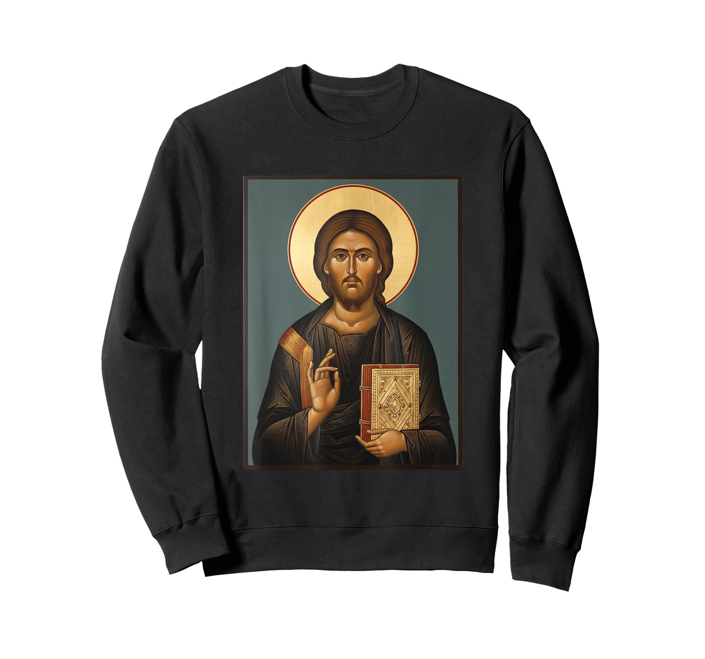 Christian Icon Jesus Christ Byzantine Style Religious Icon T-Shirt