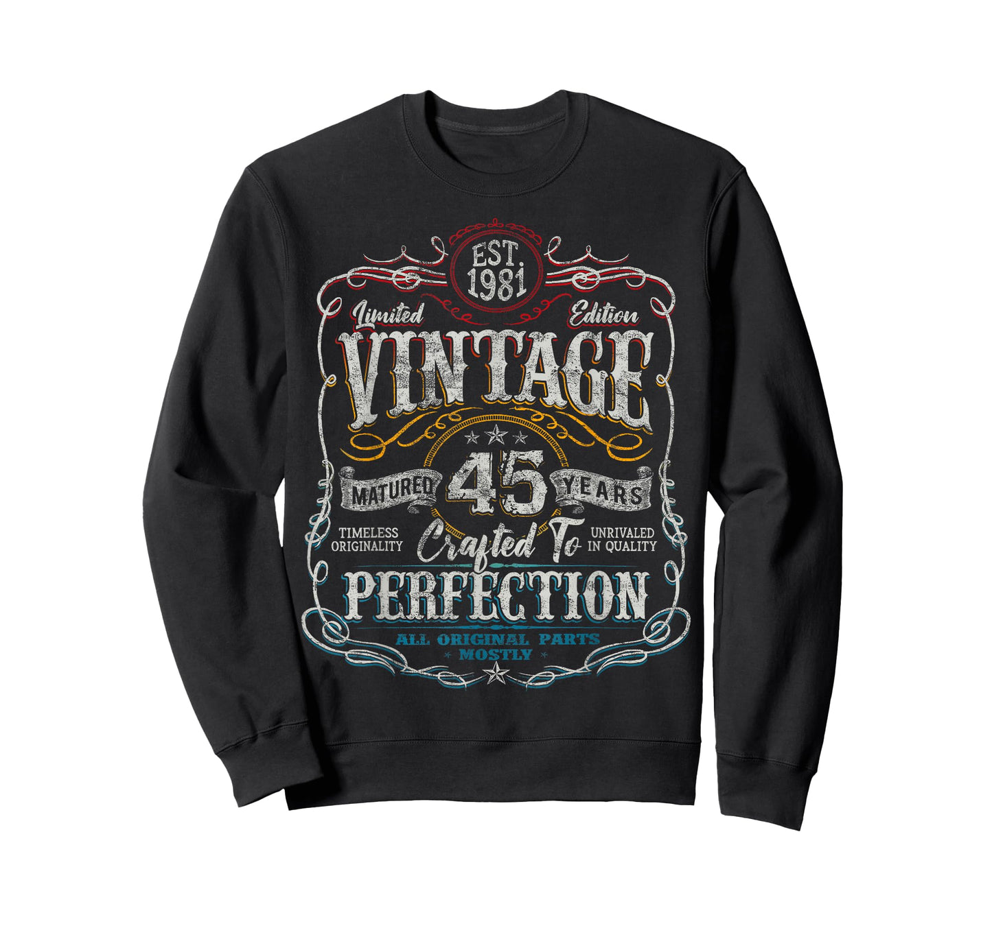 Vintage 1981 Limited Edition Shirt 45 Year Old 45th Birthday T-Shirt