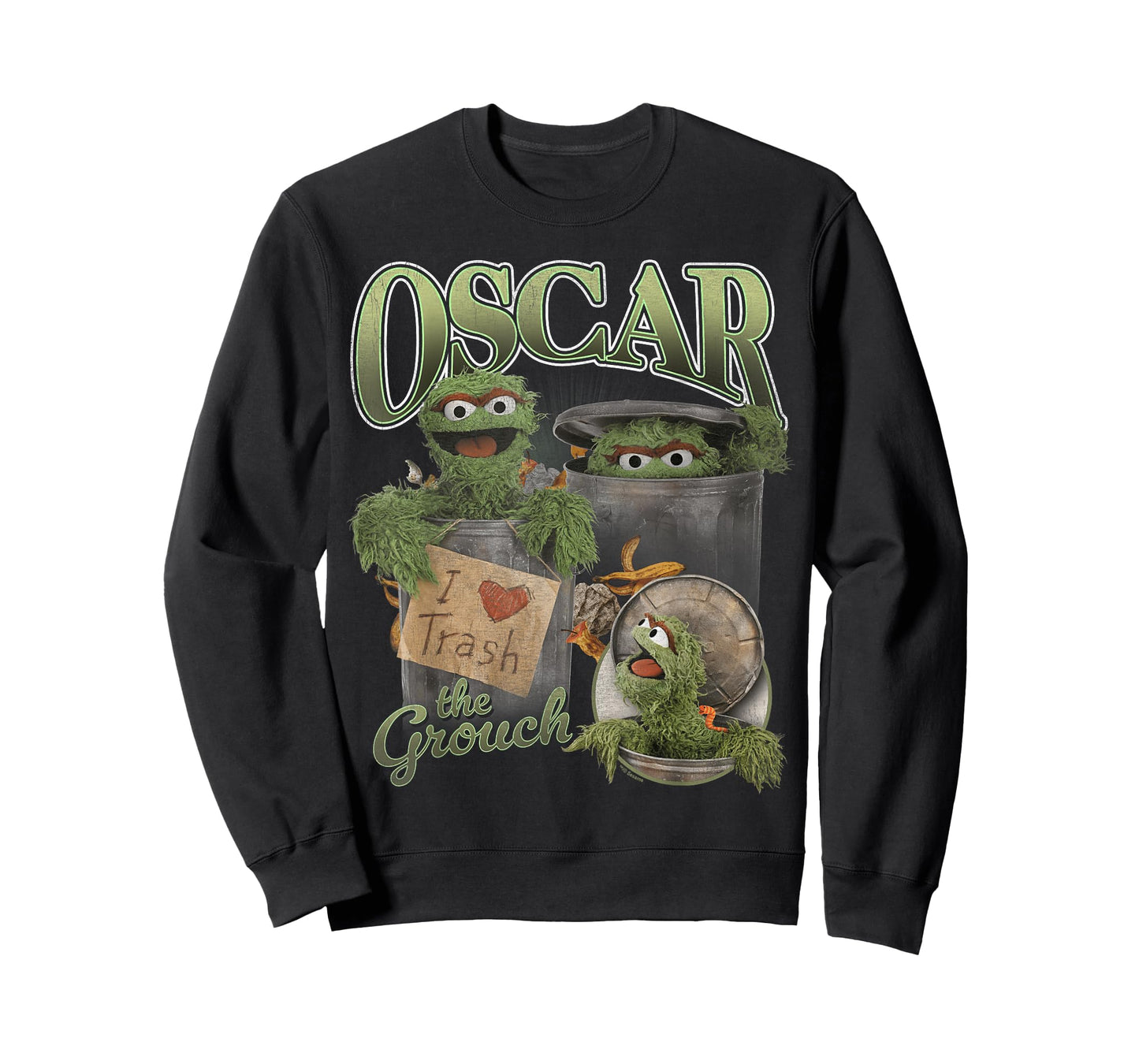 Sesame Street Oscar The Grouch Bootleg Style T-Shirt