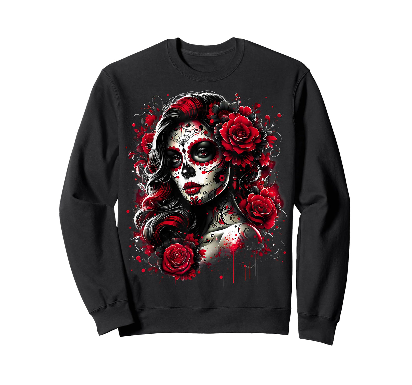 Dia De Muertos La Catrina Day of The Dead Sugar Skull Women T-Shirt