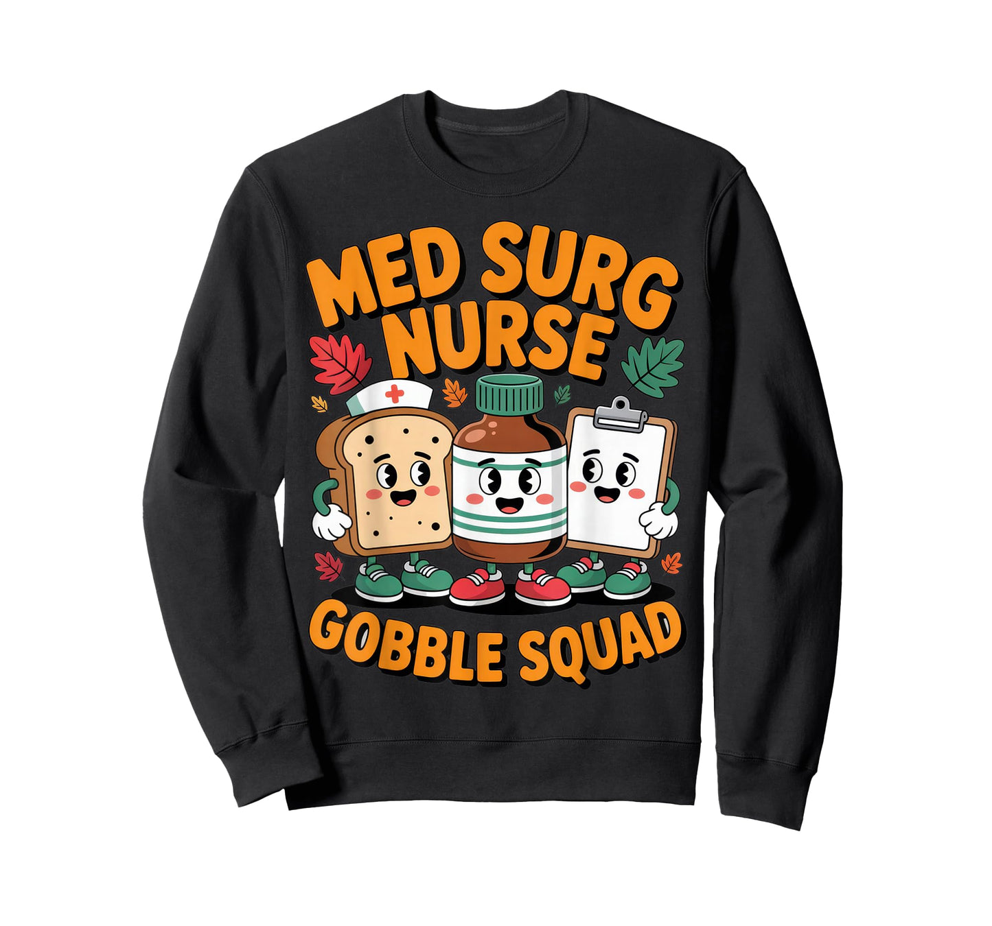 Med Surg Nurse Gobble Squad Fun Thanksgiving Nursing Crew T-Shirt