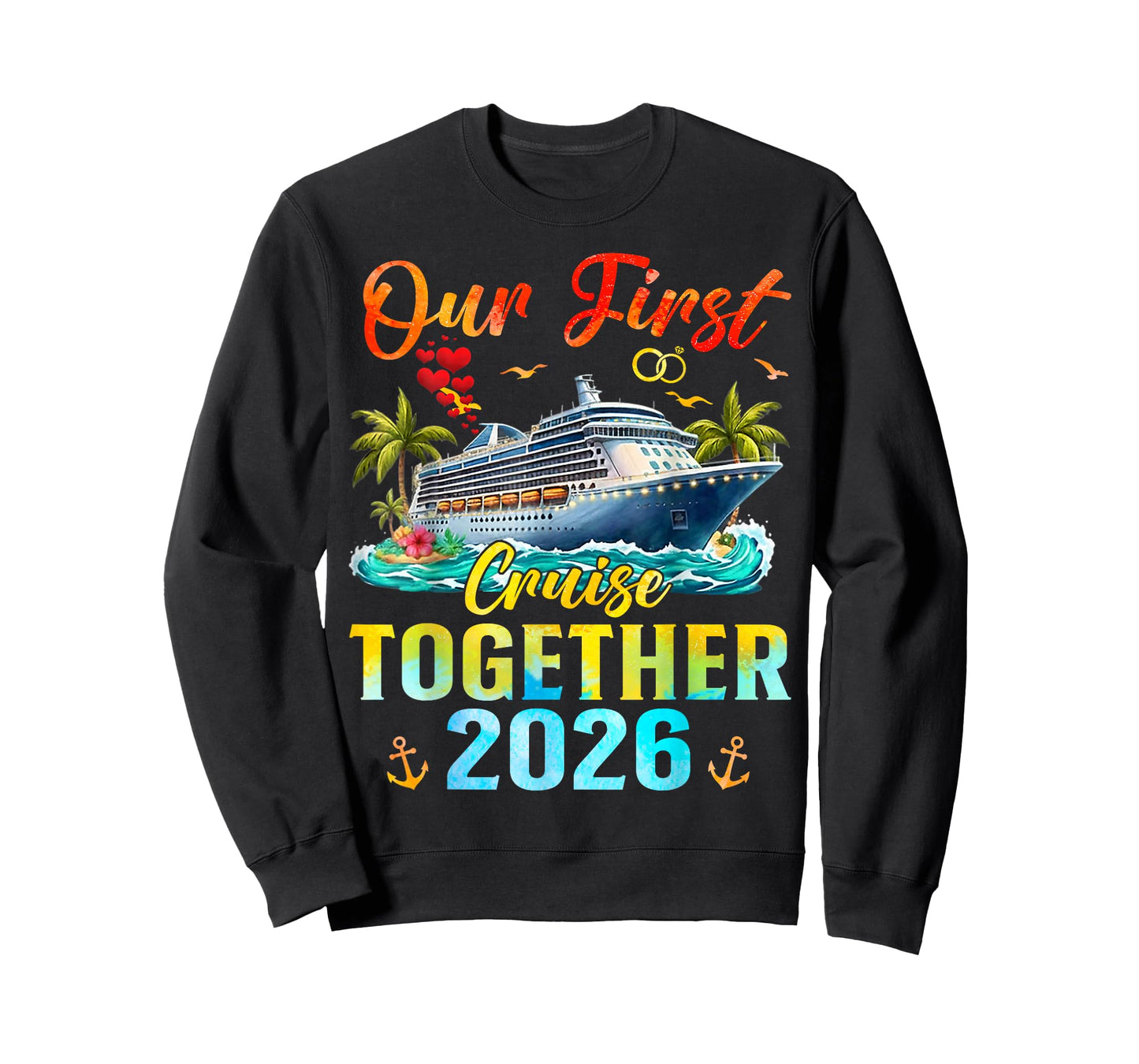 Our First Cruise 2026 Together Family Matching Couples T-Shirt
