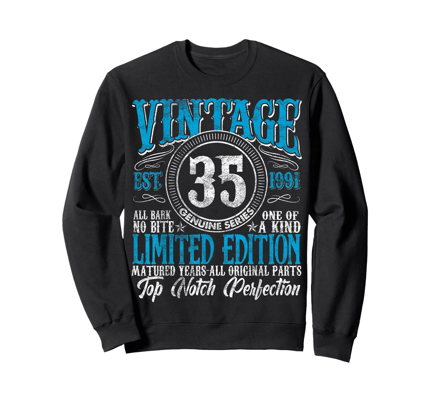 35 Year Old Gifts Vintage 1991 Limited Edition 35th Birthday T-Shirt
