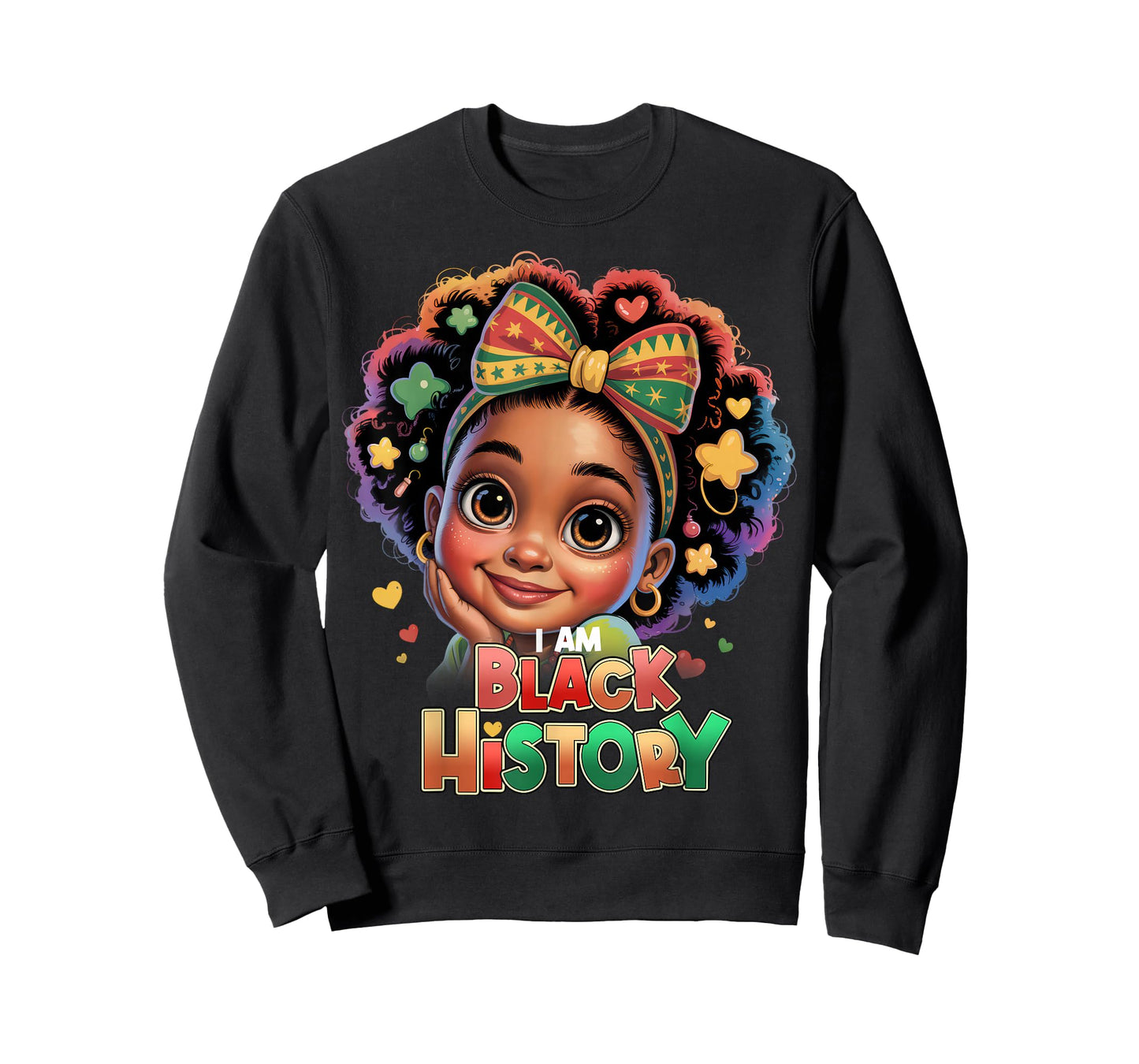 I Am Black History African Girls Toddler Black History Month T-Shirt