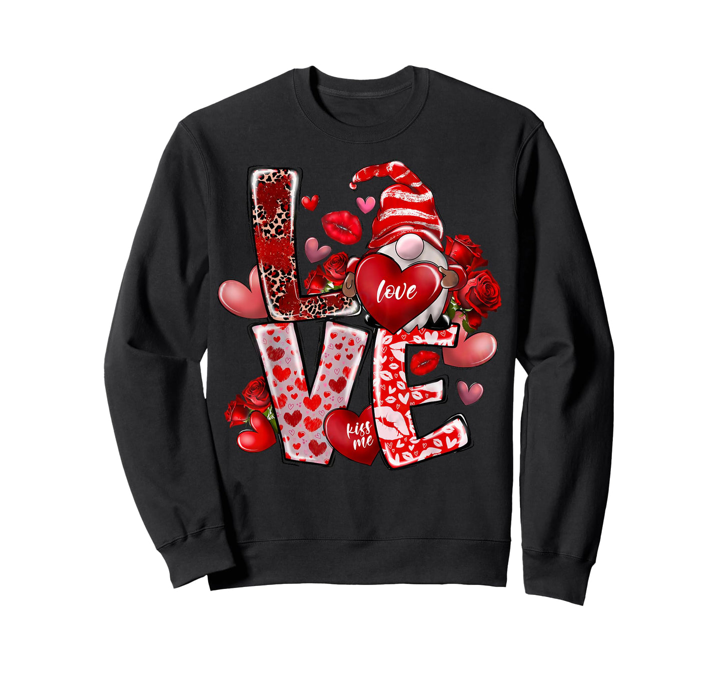 Happy Valentine Gnome Heart Valentine's Day Couple Matching T-Shirt