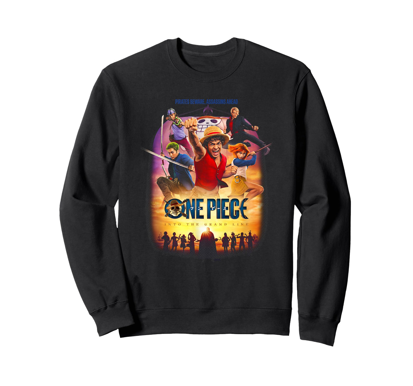 Netflix One Piece Pirates Beware Officially Licensed T-Shirt