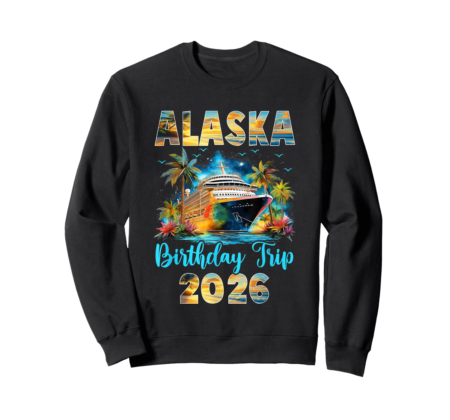Alaska Birthday Trip 2026 Family Birthday Cruise Vacation T-Shirt