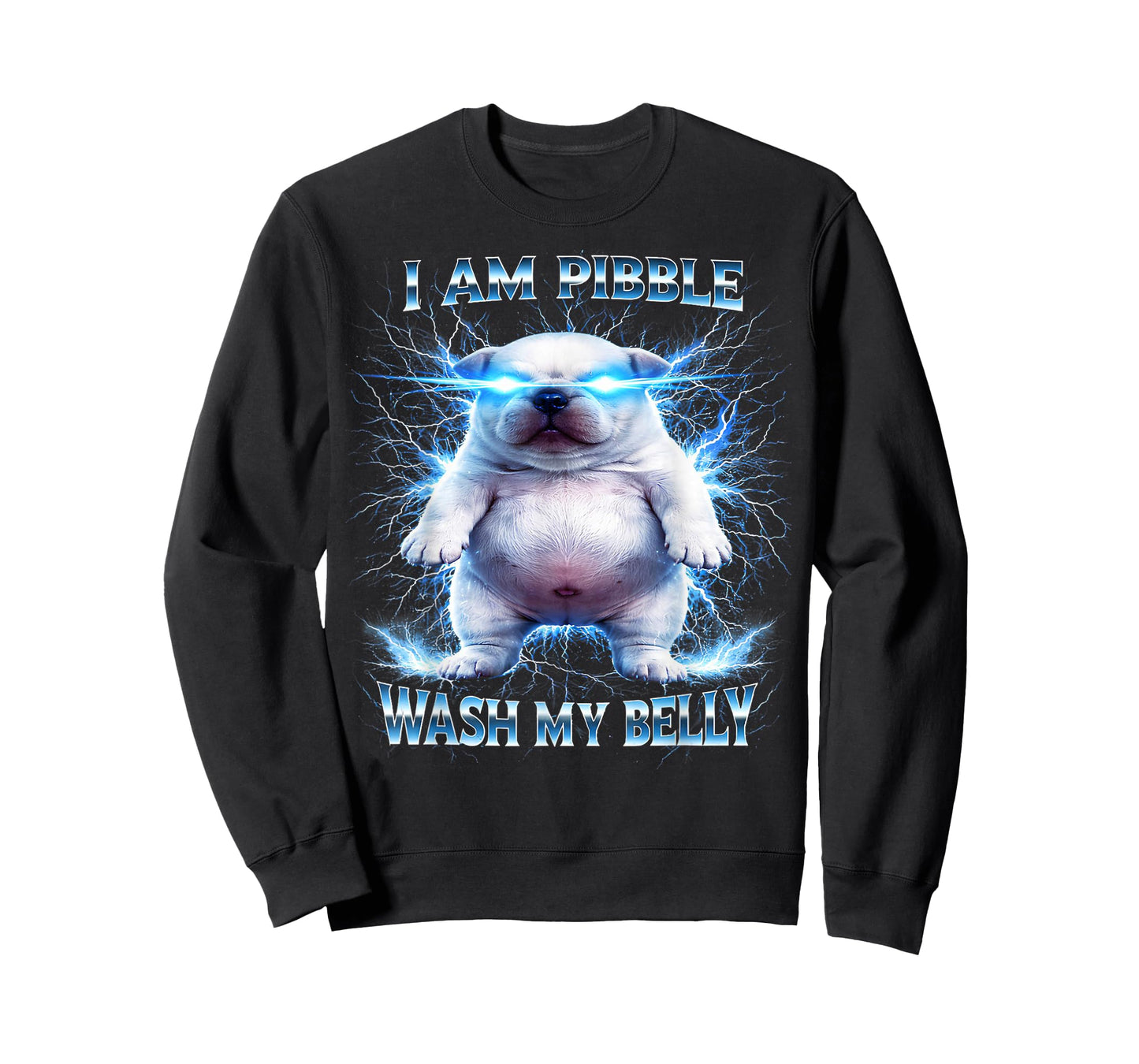 I Am Pibble Wash My Belly Funny Dog Clean Meme T-Shirt