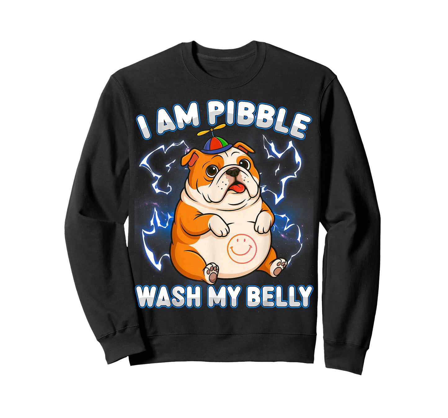I Am Pibble Dog Puppy Wash Clean My Belly Funny Meme T-Shirt