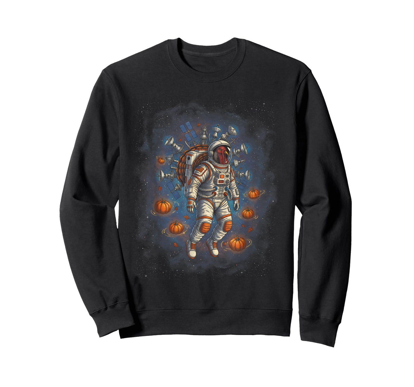 Turkey Thanksgiving Space Galaxy Astronomy Science Lovers T-Shirt