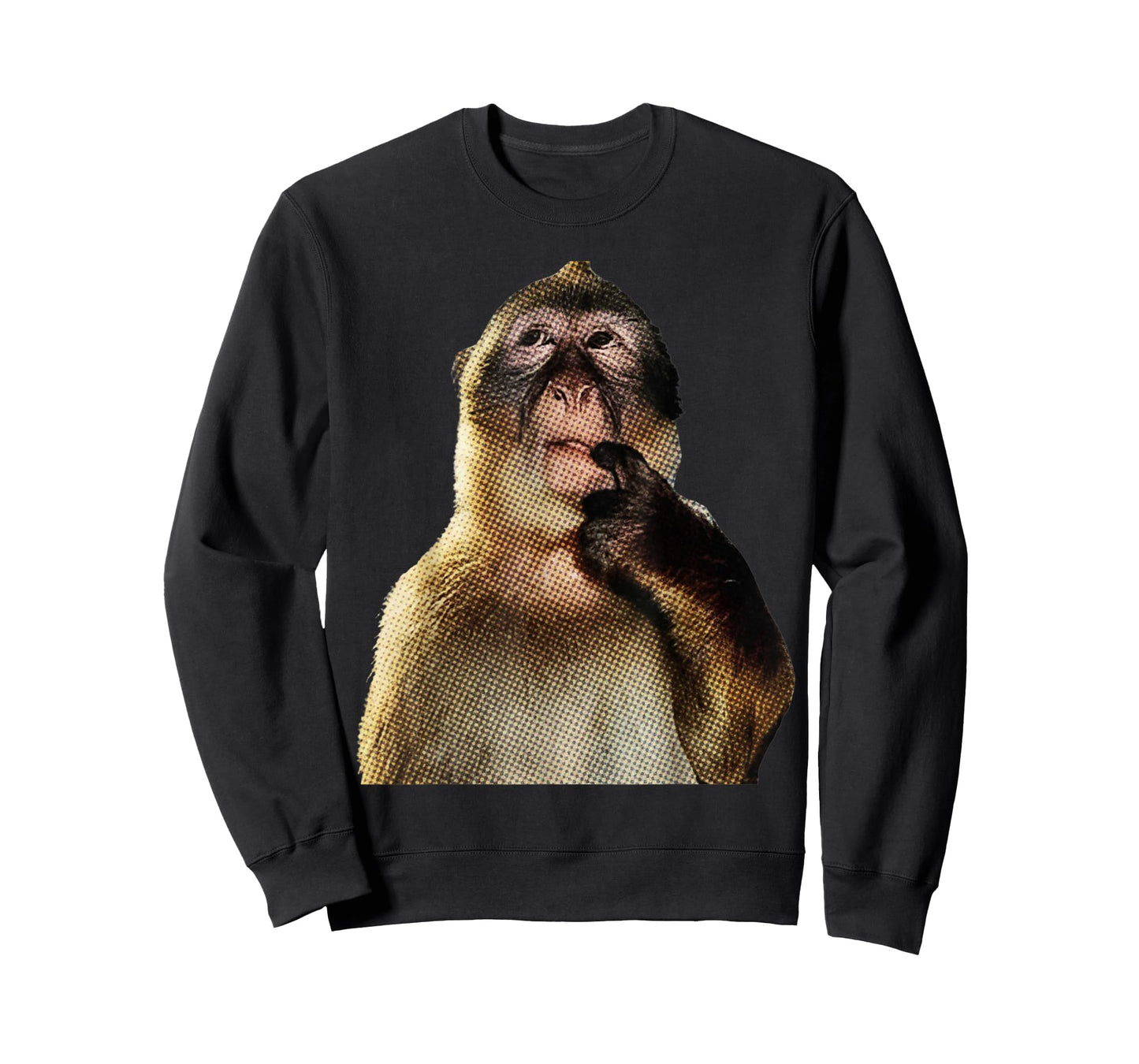 Monkey Y2K T-Shirt Funny Thinking Monkey Meme Brainrot Gift T-Shirt