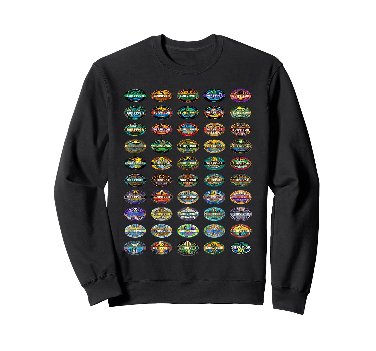 Survivor 50 Seasons of Survivor Officially Licensed T-Shirt