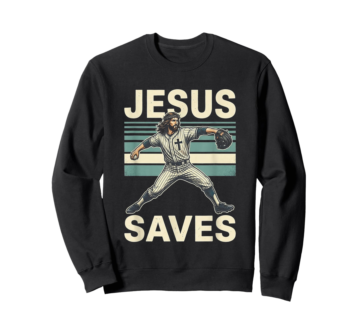 Jesus Saves Religious Christian Faith Baseball T-Shirt