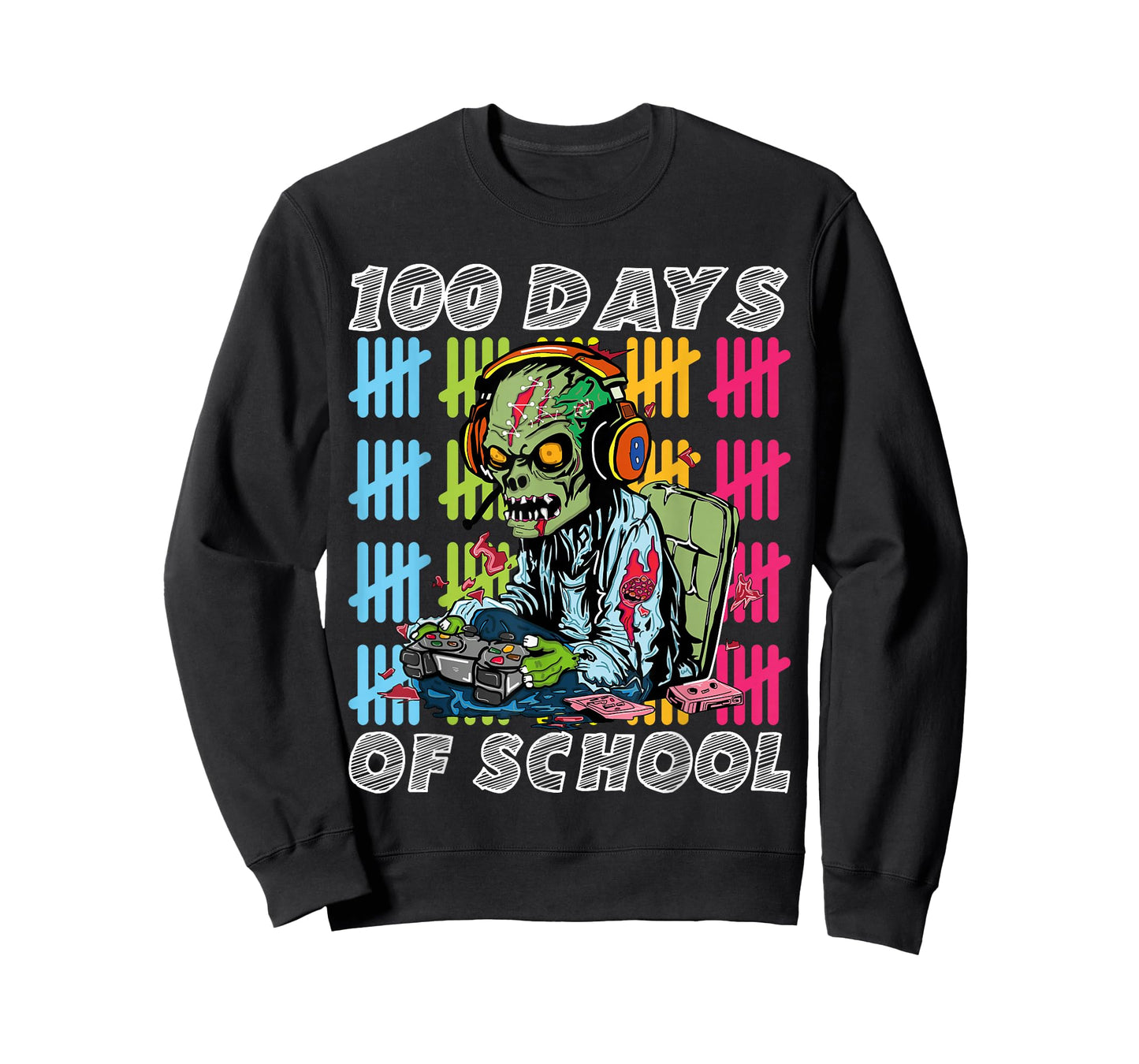 Zombies 100 Days Smarter 100th Day School T-Shirt