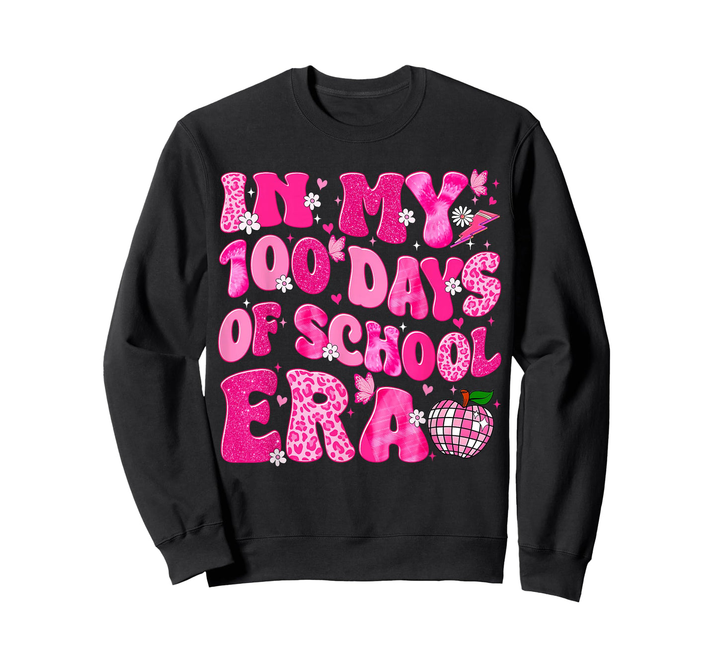 in My 100 Days of School Era 100th Day Teacher Girl T-Shirt