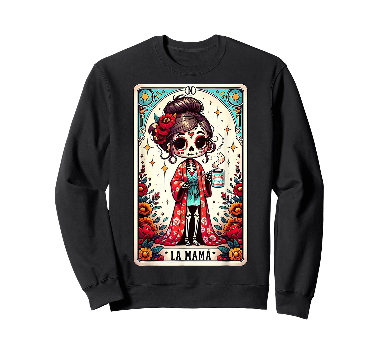 La Mamá Mom Tarot Card Day of The Dead Dia de Los Muertos T-Shirt