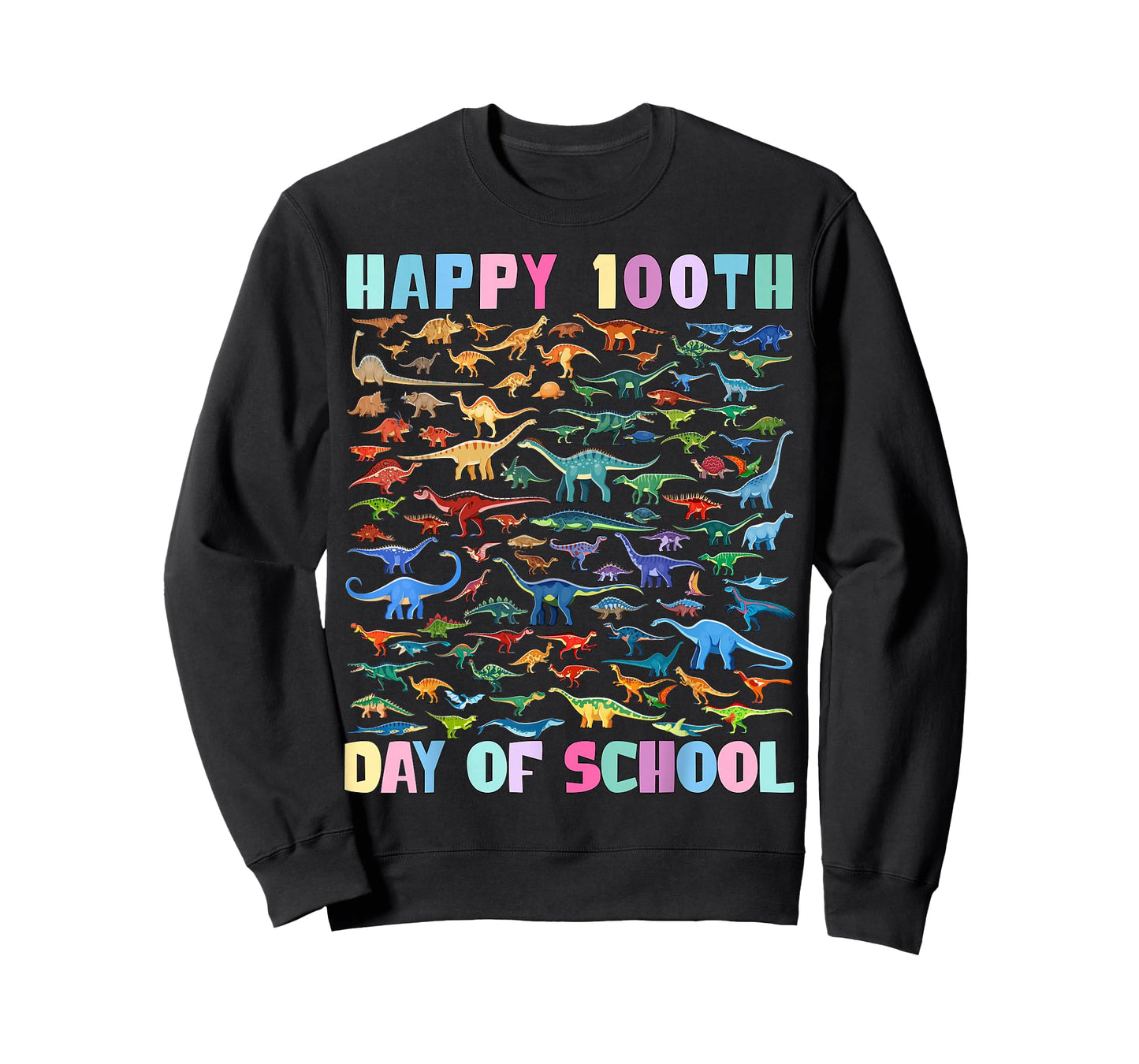 Happy 100th Day of School Dinosaurs Kids T-Shirt