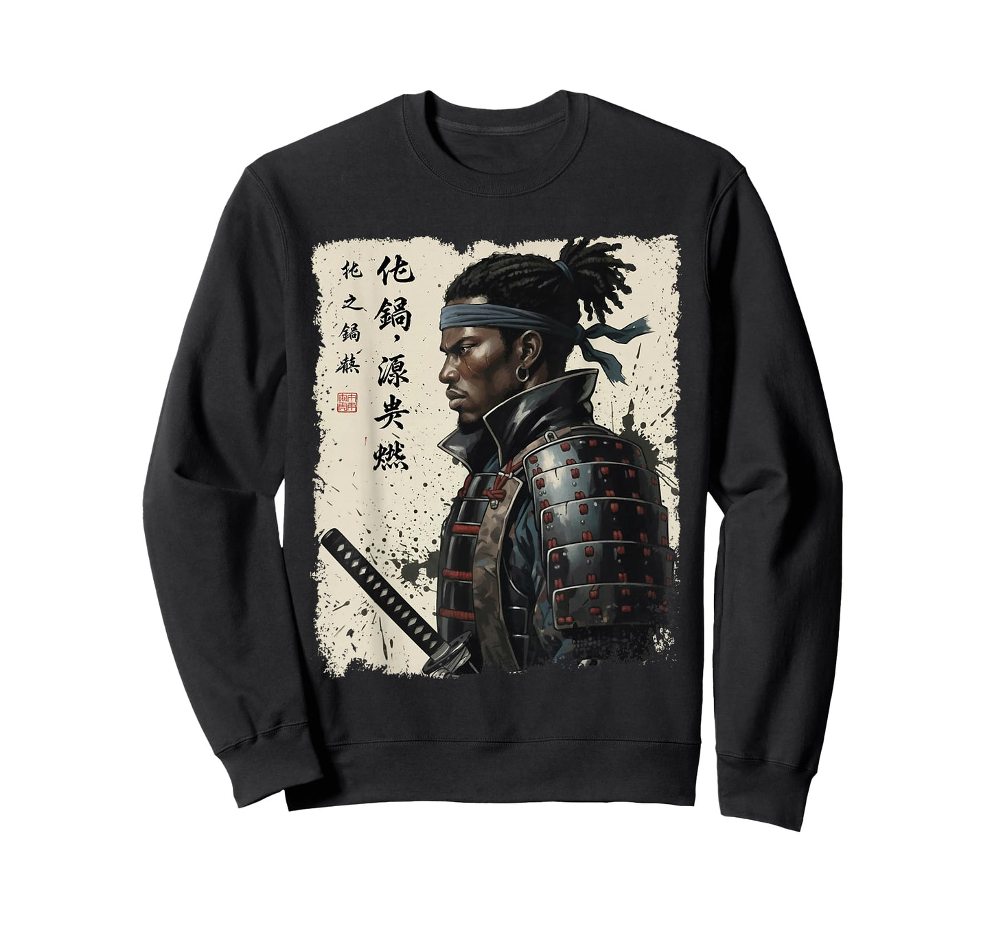 Afro American Samurai - Black History Month African Roots T-Shirt