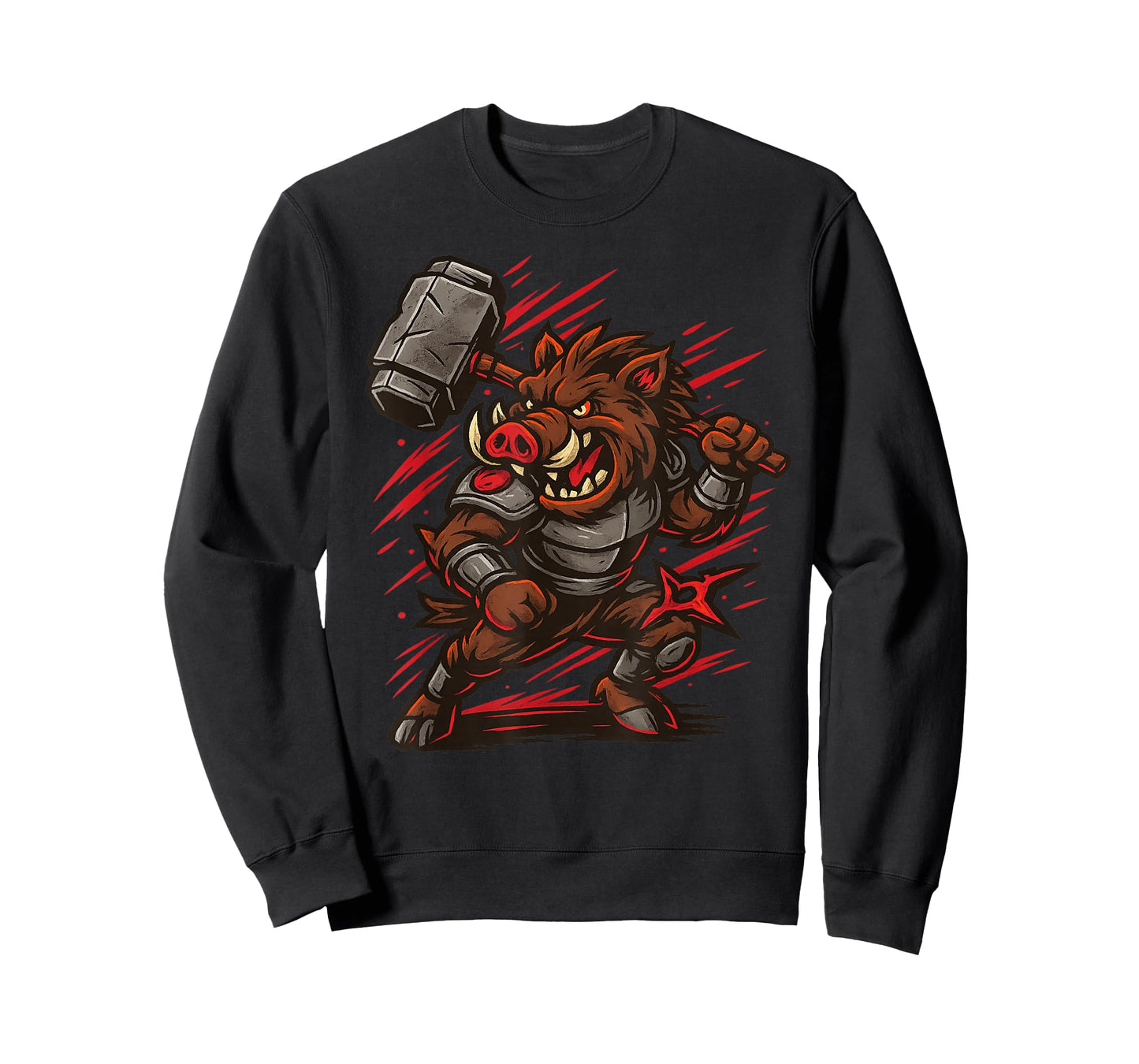 Boar Breaker with Warhammer Design for Comic Lover and Boar T-Shirt