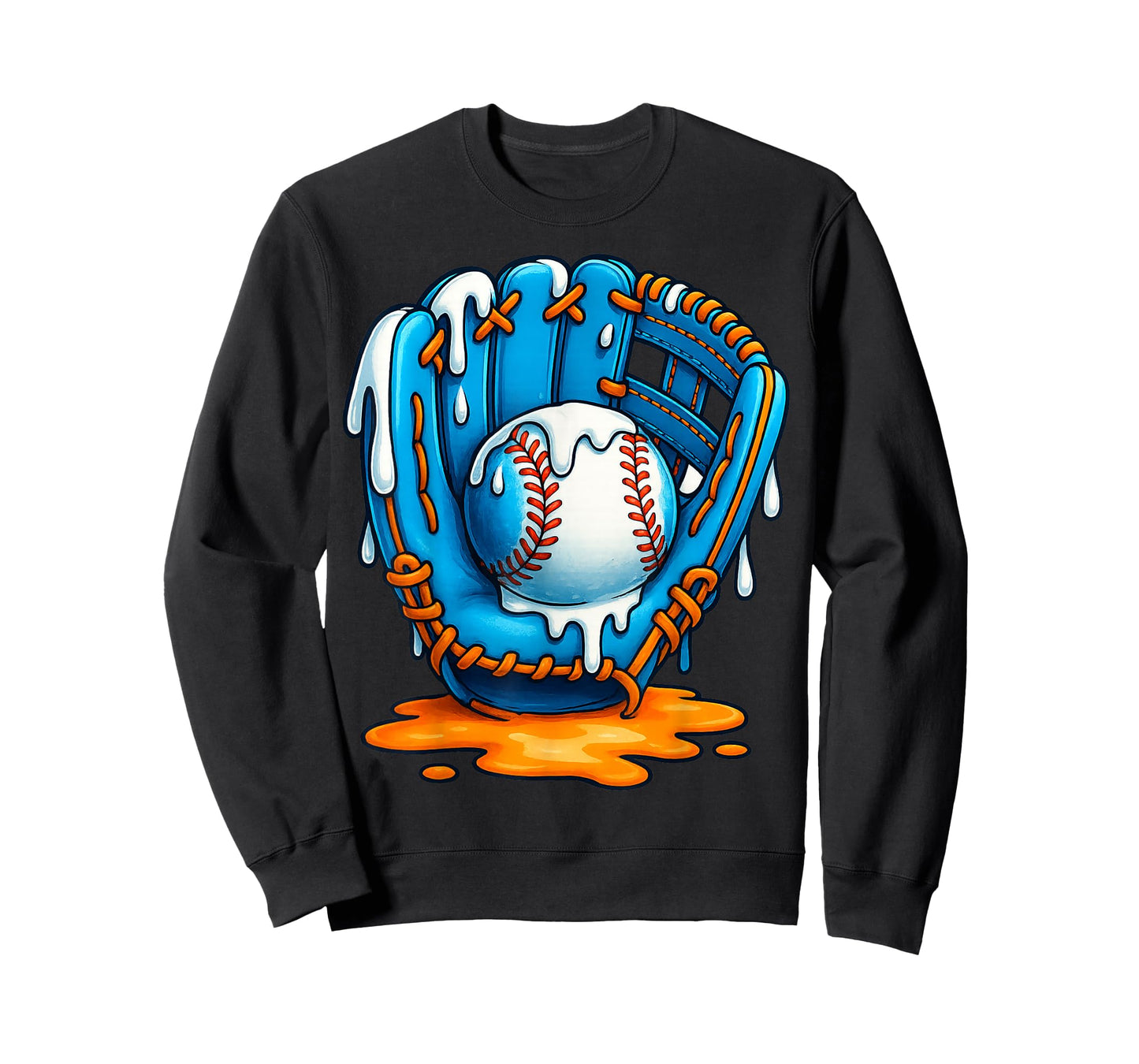 Baseball Drip Team for Boys Ice Cream Cool T-Shirt