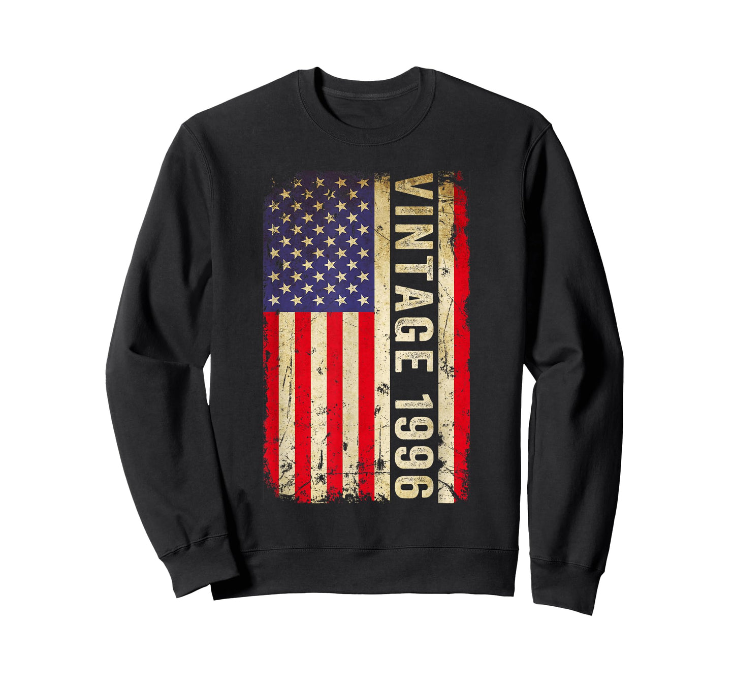 Vintage 1996 American Flag 30th Birthday Gifts Men Women T-Shirt