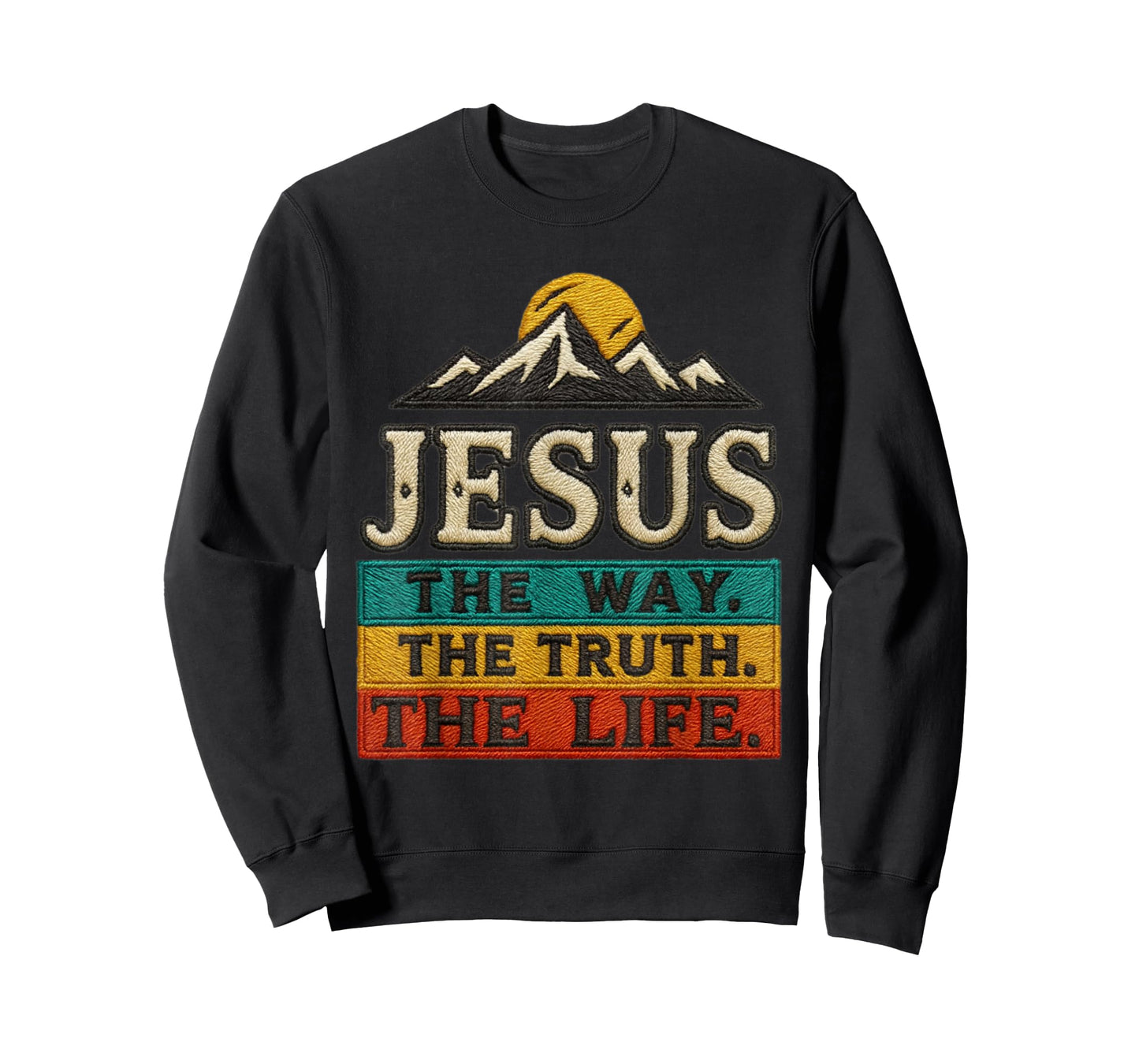 Jesus The Way Truth Life Women Men Christian Worship Gift T-Shirt