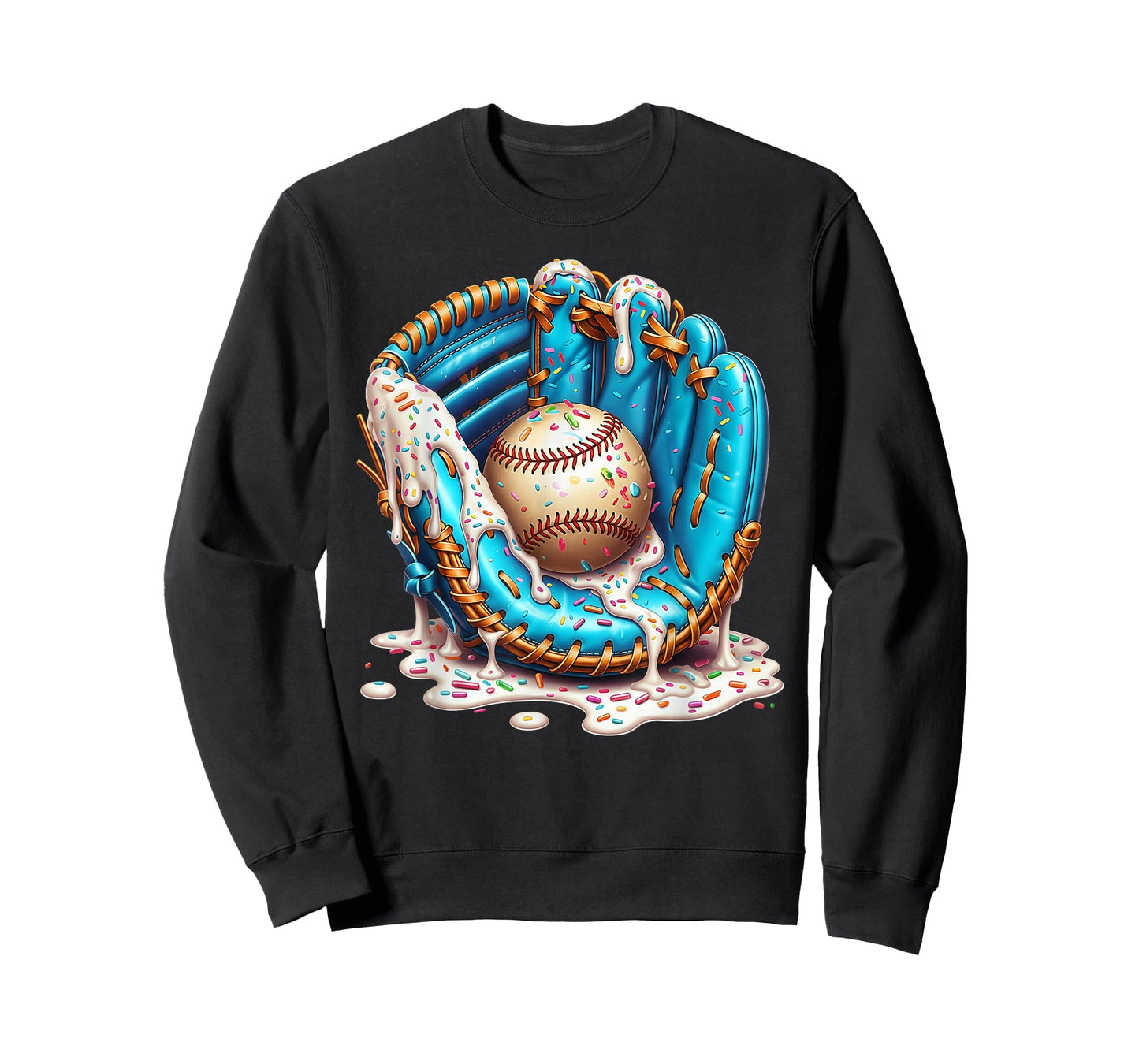 Baseball Drip Ice Cream Sprinkless Glove Boy Kid T-Shirt
