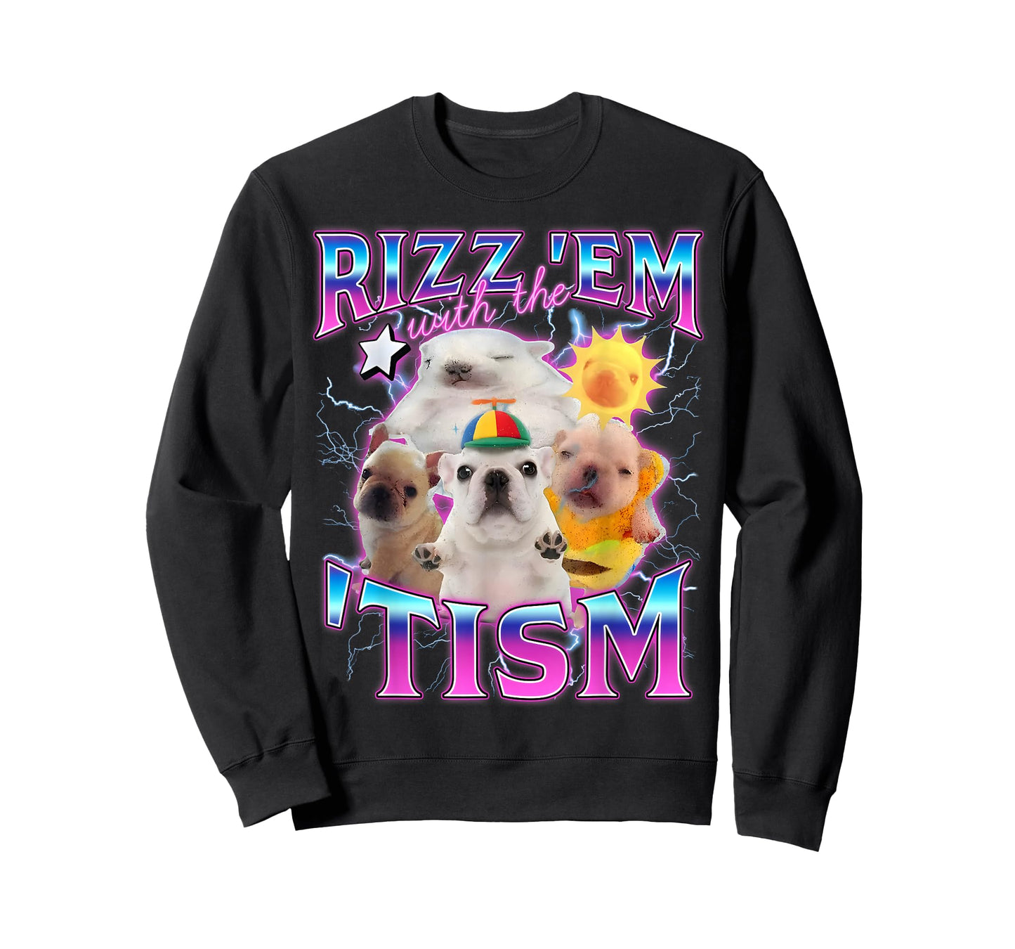 Autism Funny Rizz Em with The Tism Meme Austistic Pibble T-Shirt