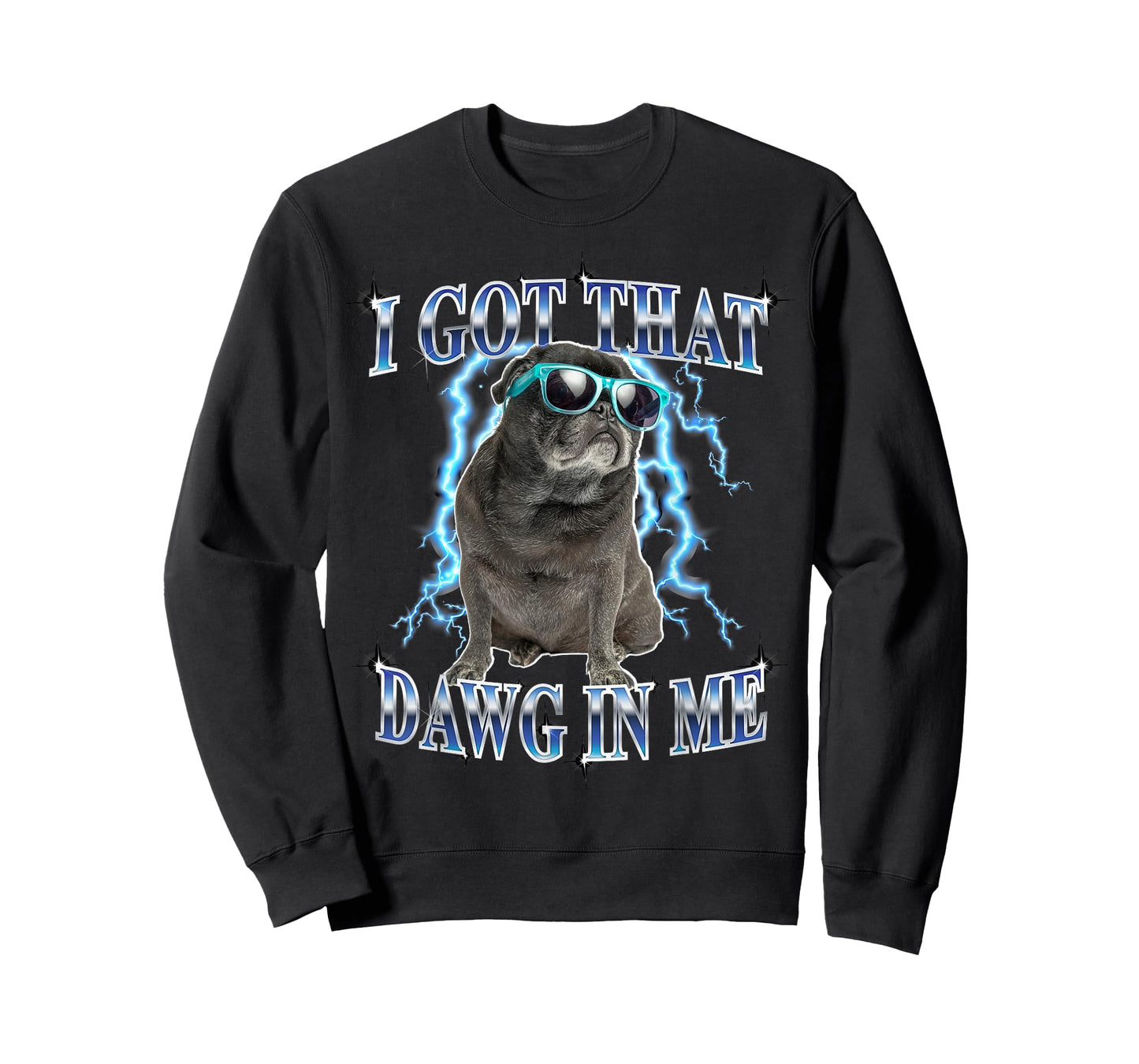Funny Mens Retro Vintage Heavy Metal Black Pug Dog Mom Lover T-Shirt