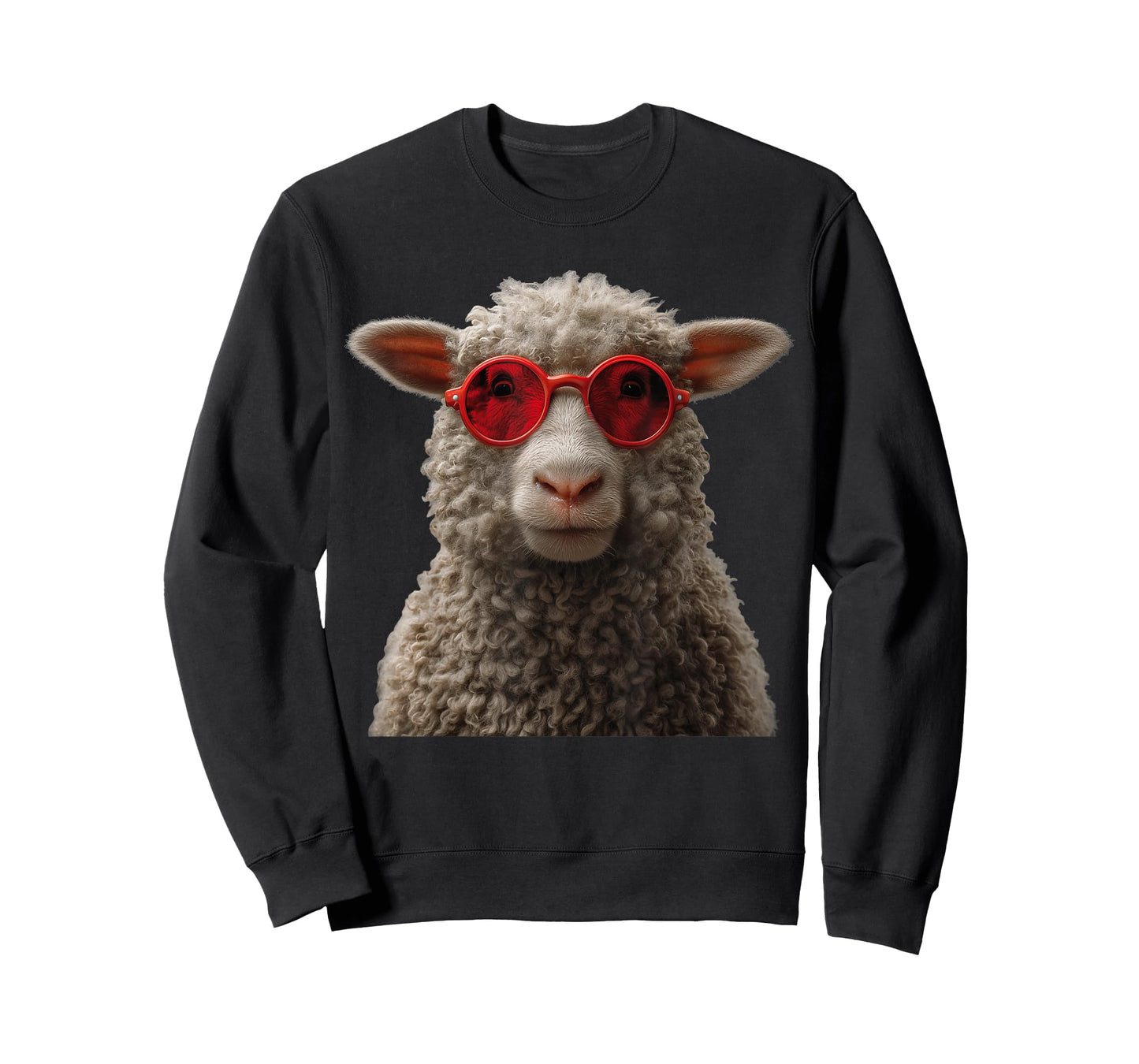 Sheep Wearing Sunglasses Funny Graphic T-Shirt