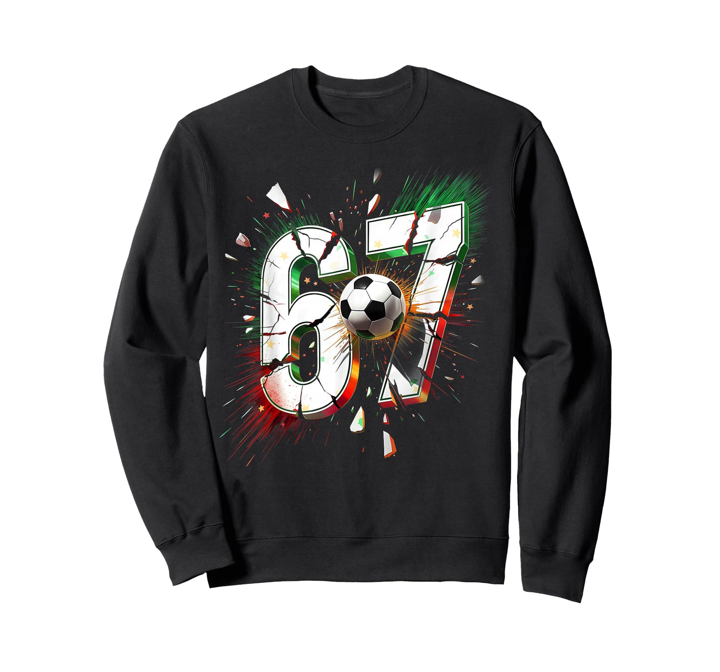 67 Soccer Six Seven 6 7 Meme 67 Funny Christmas 67 Soccer T-Shirt