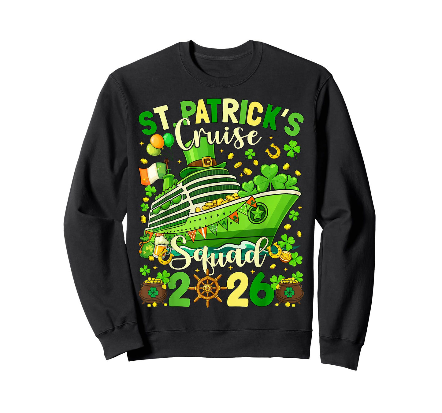 St Patricks Day Cruise Squad 2026 Family Matching Women Men T-Shirt