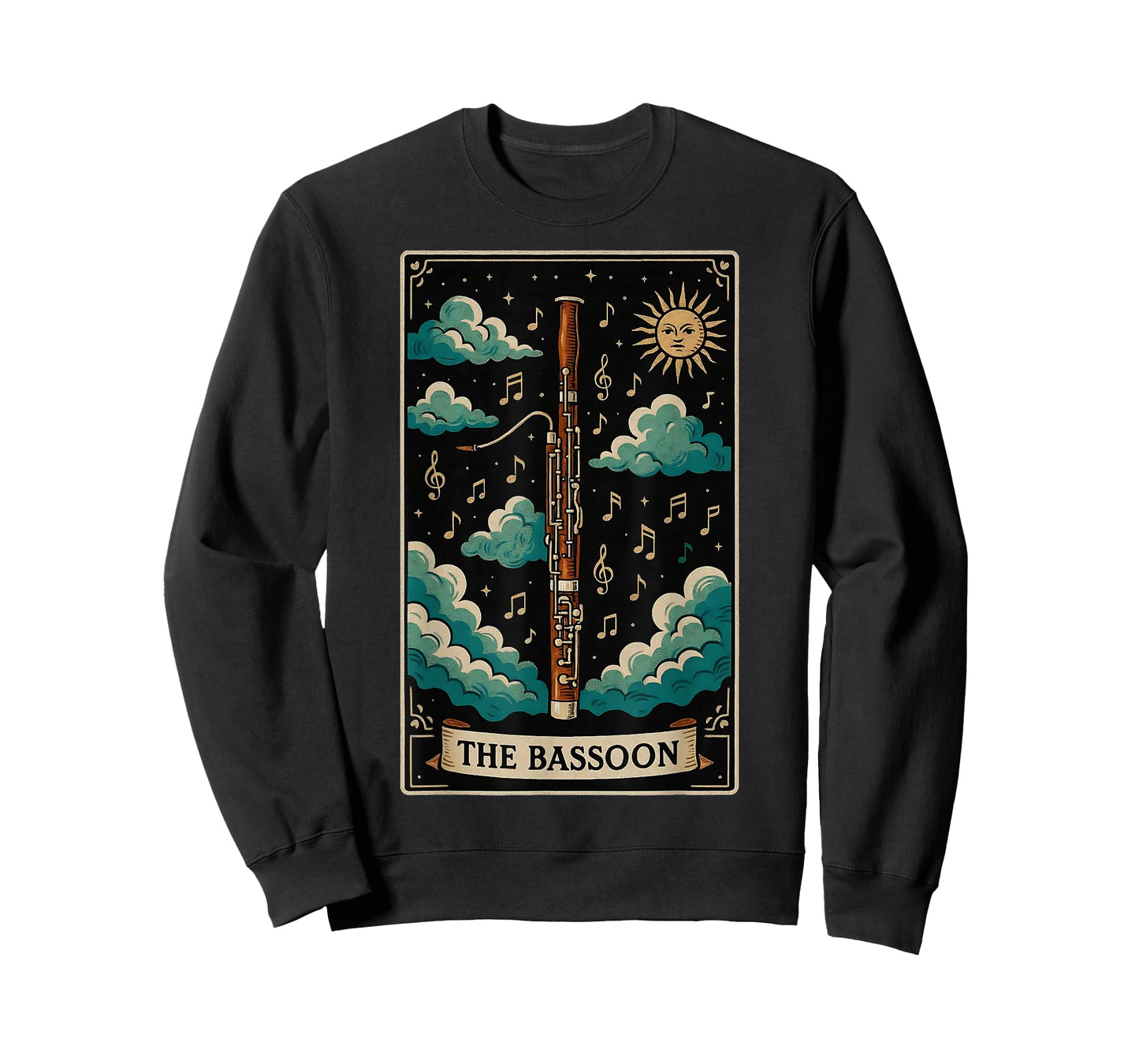 The Bassoon Instrument Bassoonist Bassoon Player Tarot Card T-Shirt