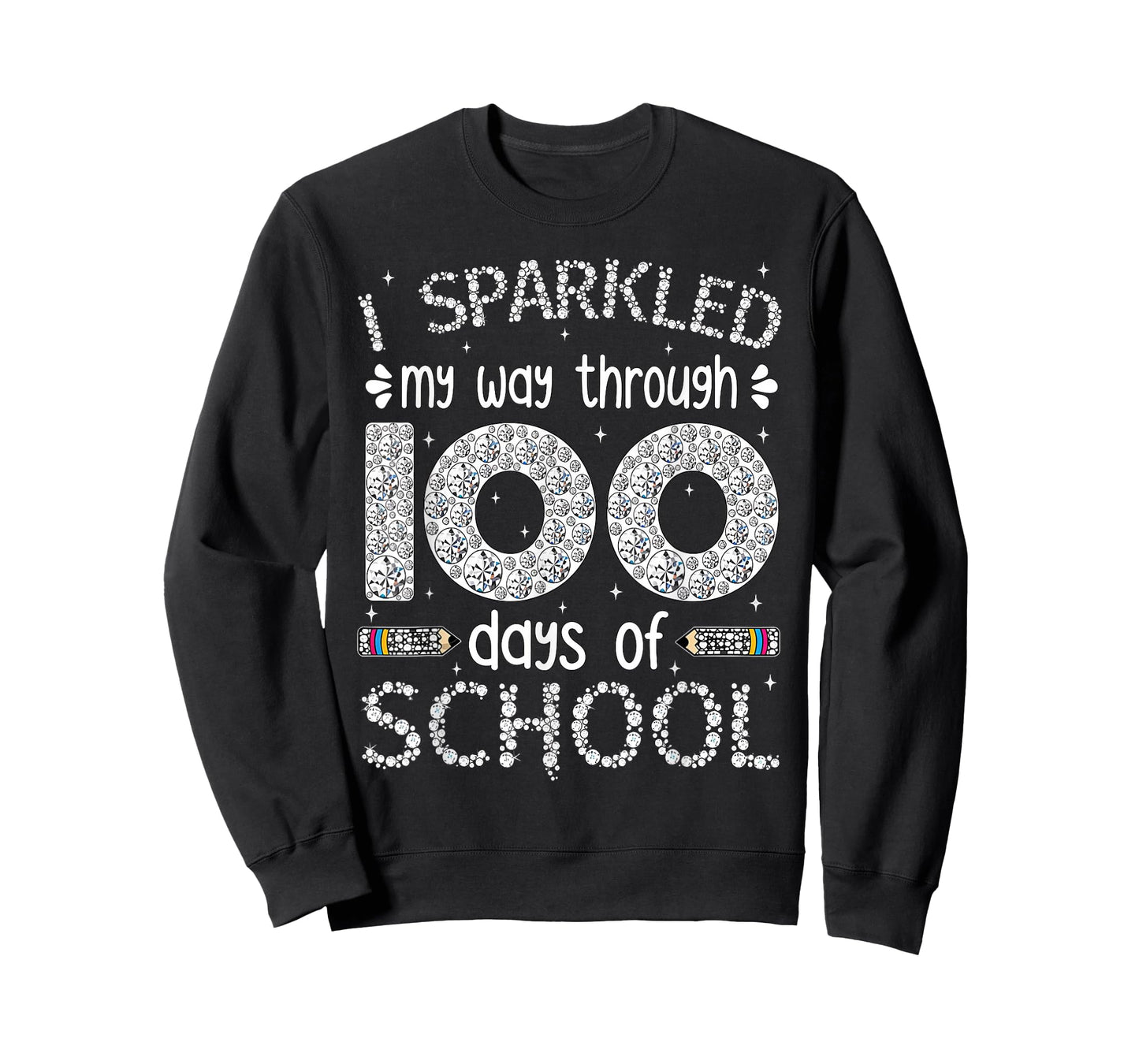 Funny 100 Days of School Teacher Student Kids 100th Day T-Shirt