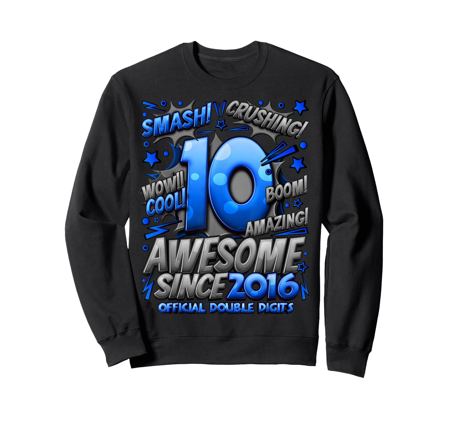 Official Double Digits 10 Year Old Boys 10th Birthday Boy T-Shirt