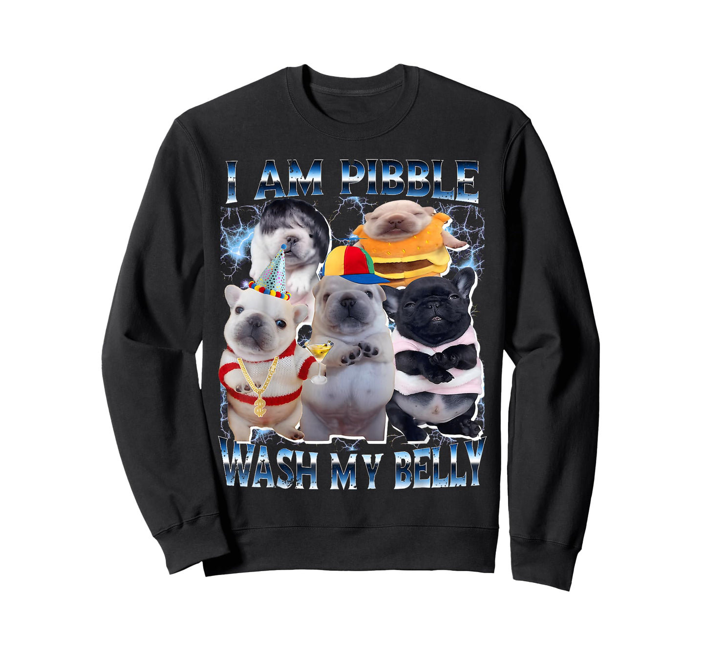 I Am Pibble Wash My Belly Pibble Meme Funny Dog Brainrot T-Shirt