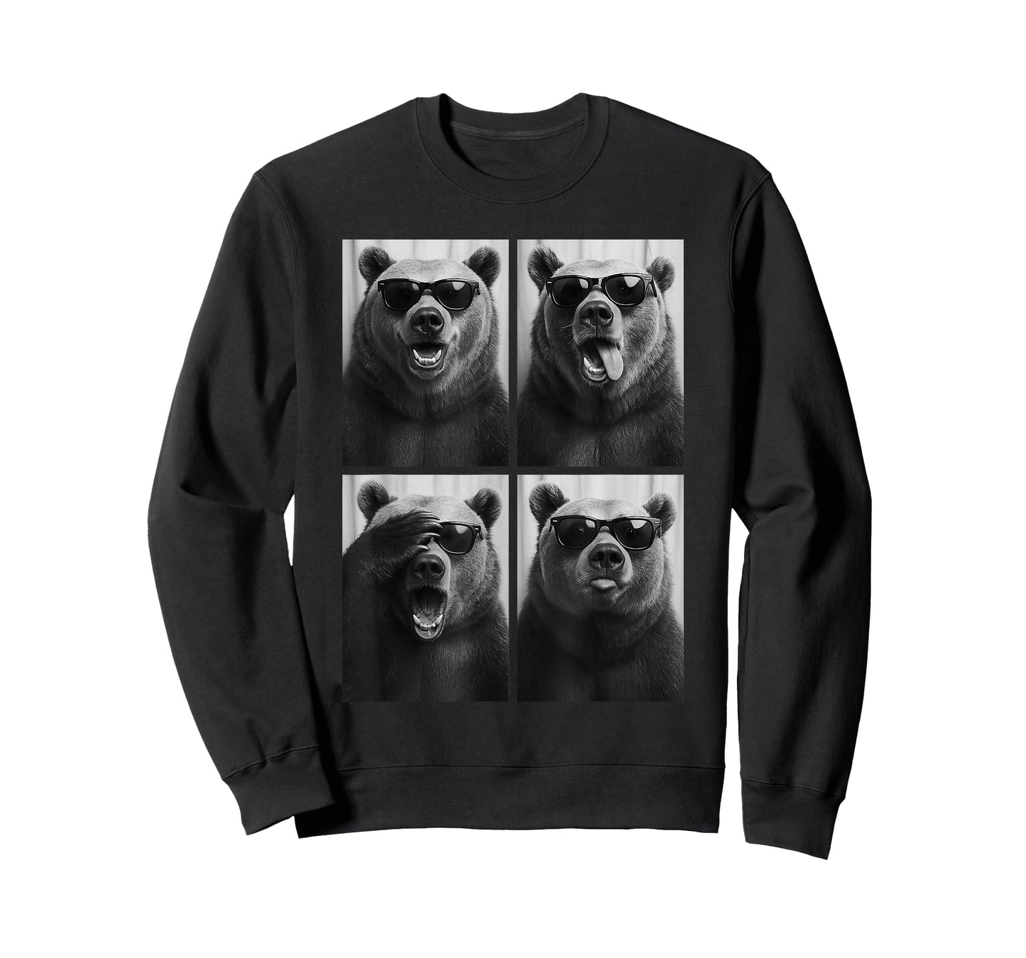 Cool Bears Sunglasses Forest Jungle Animal Selfie Booth T-Shirt
