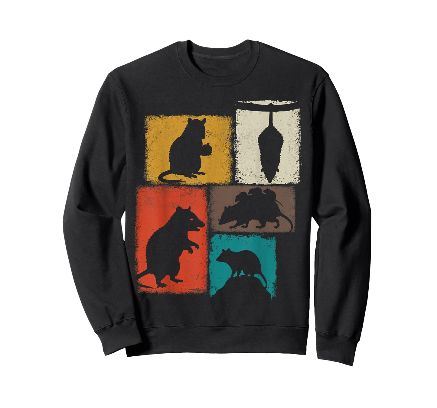 Opossum Vintage Collage Trash Animal Lover T-Shirt