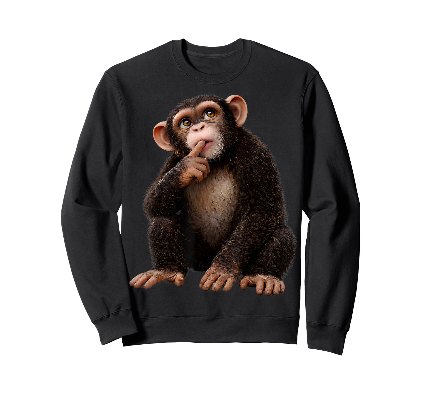 Funny Monkey Face Chimpanzee Women Men Kids Monkey Lover T-Shirt