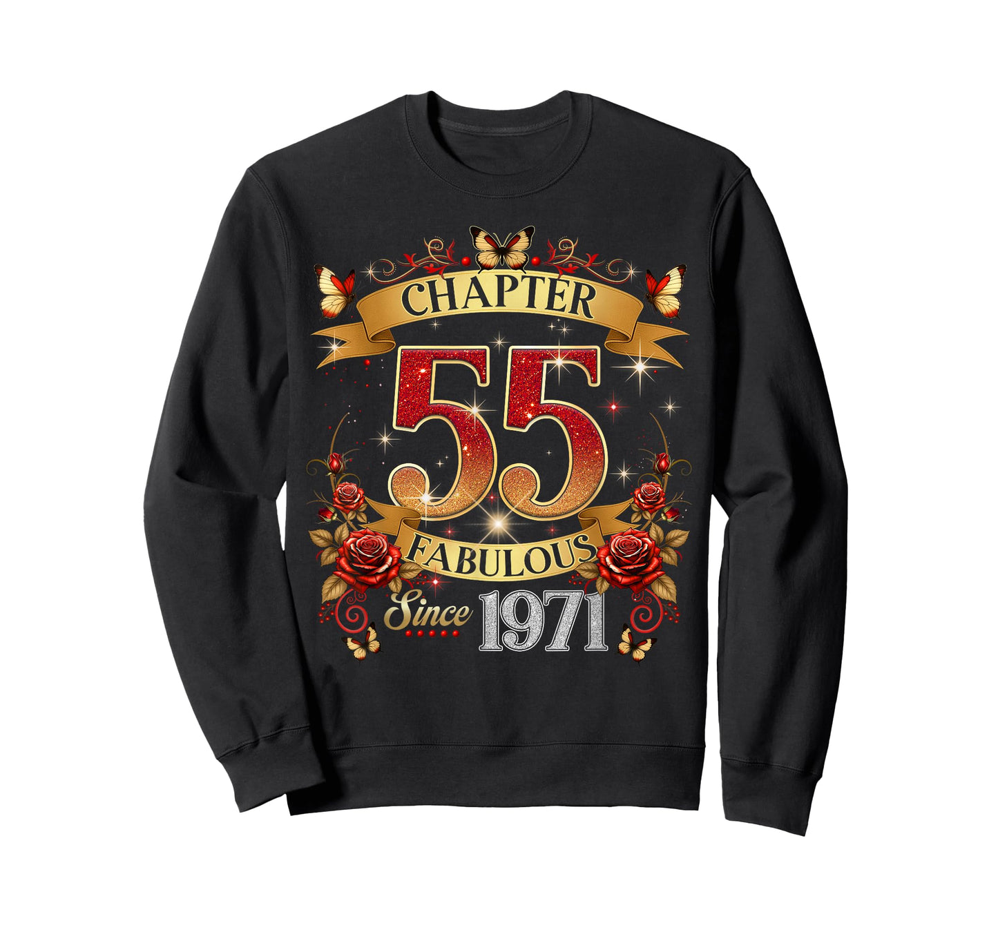 Chapter 55 Fabulous Since 1971 55th Birthday Women Girls T-Shirt
