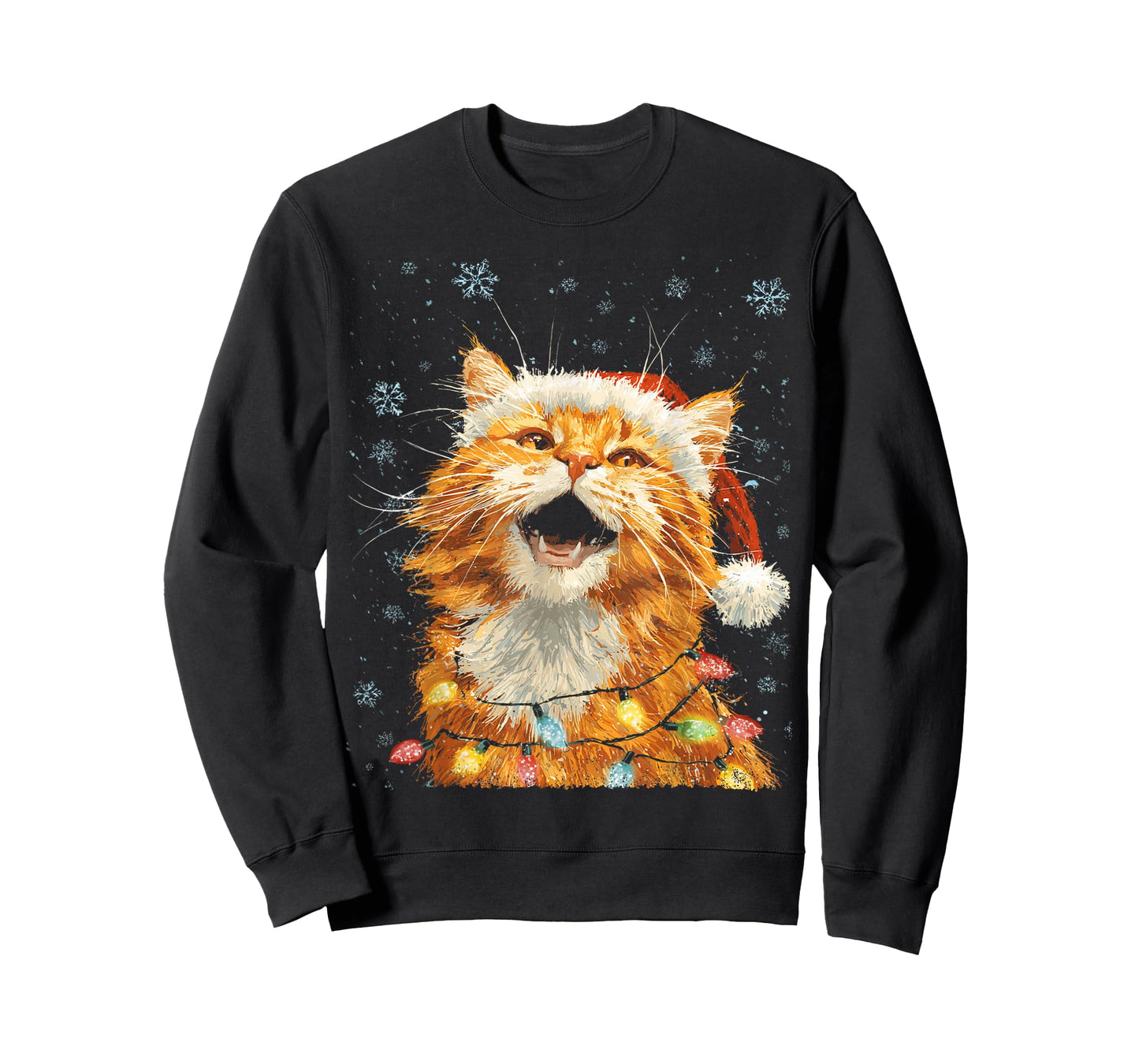 Christmas Cat Women's Tops T-Shirt