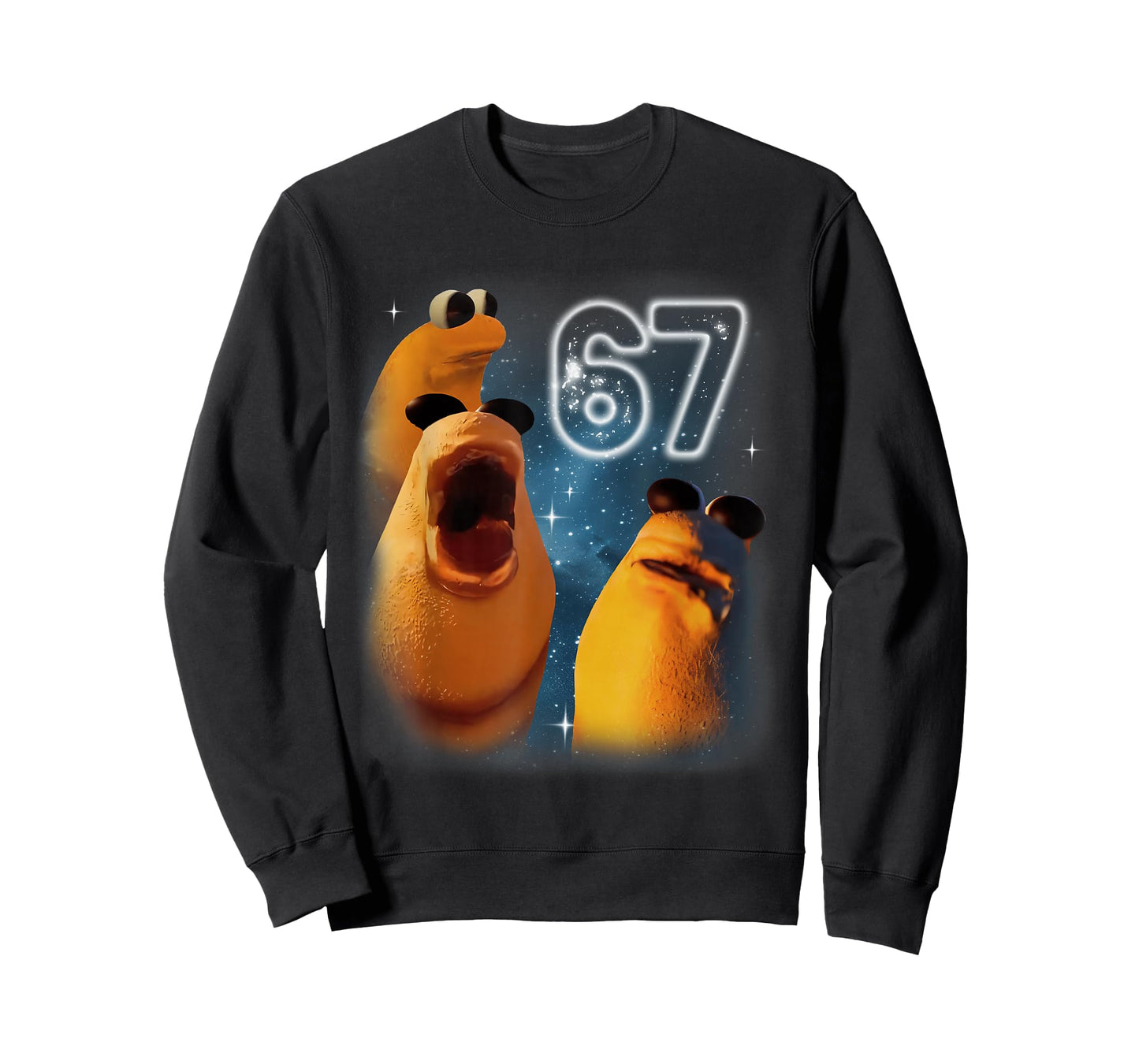 67 Meme Marcus The Worm Howling at The Moon 67 Meme T-Shirt